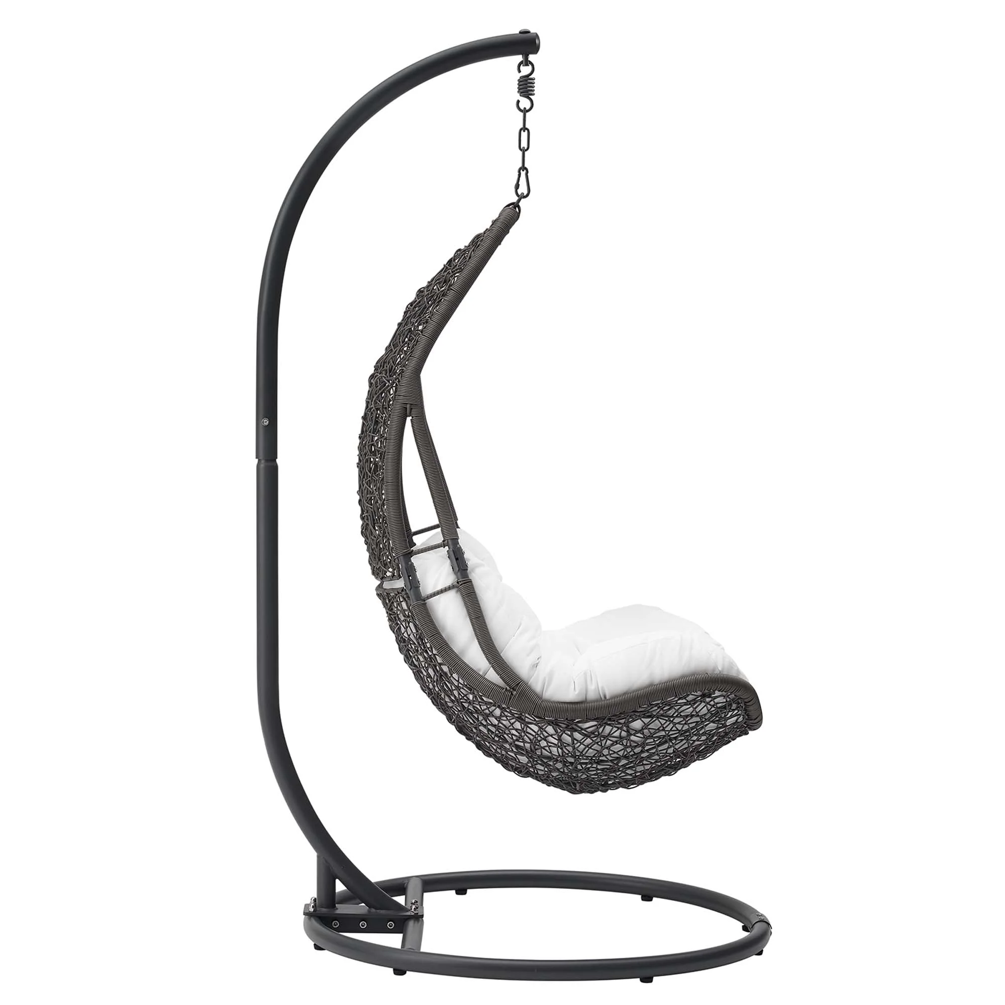 Outdoor Hanging Swing Chair with Stand for Patio, Porch and Garden Relaxation - Image 4