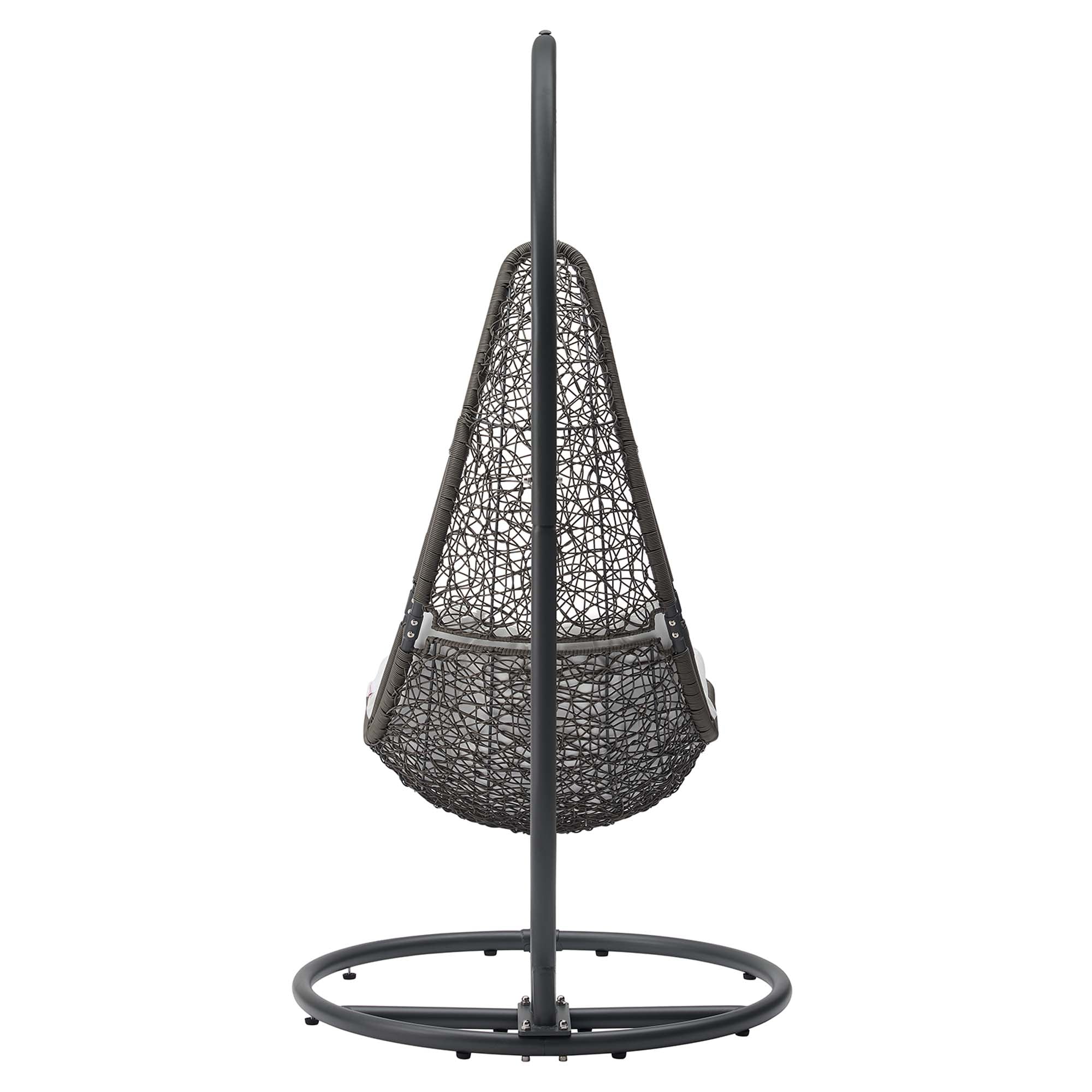 Outdoor Hanging Swing Chair with Stand for Patio, Porch and Garden Relaxation - Image 7