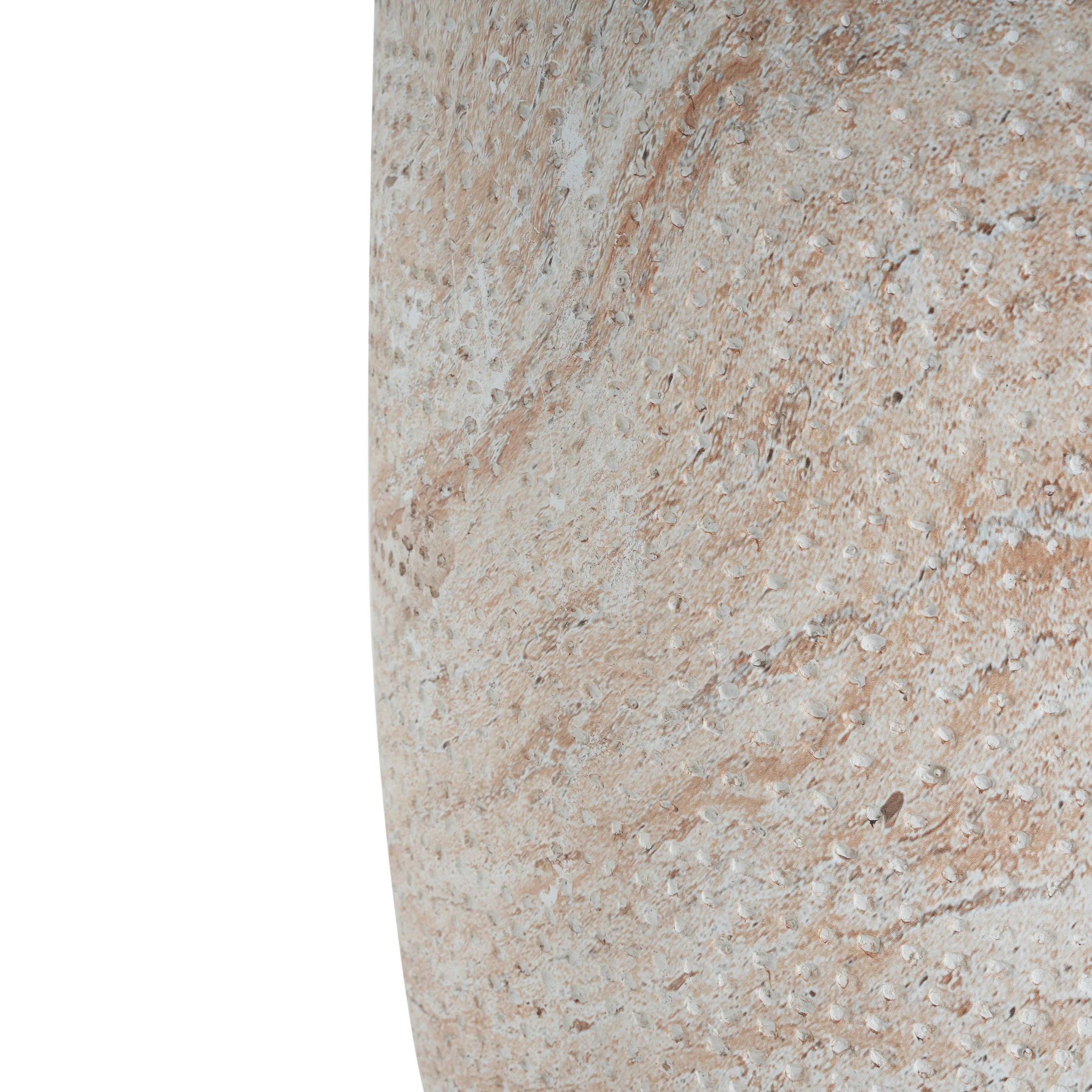 Outdoor / Indoor Lightweight, Concrete Side Table, Travertine - Beige - Image 7