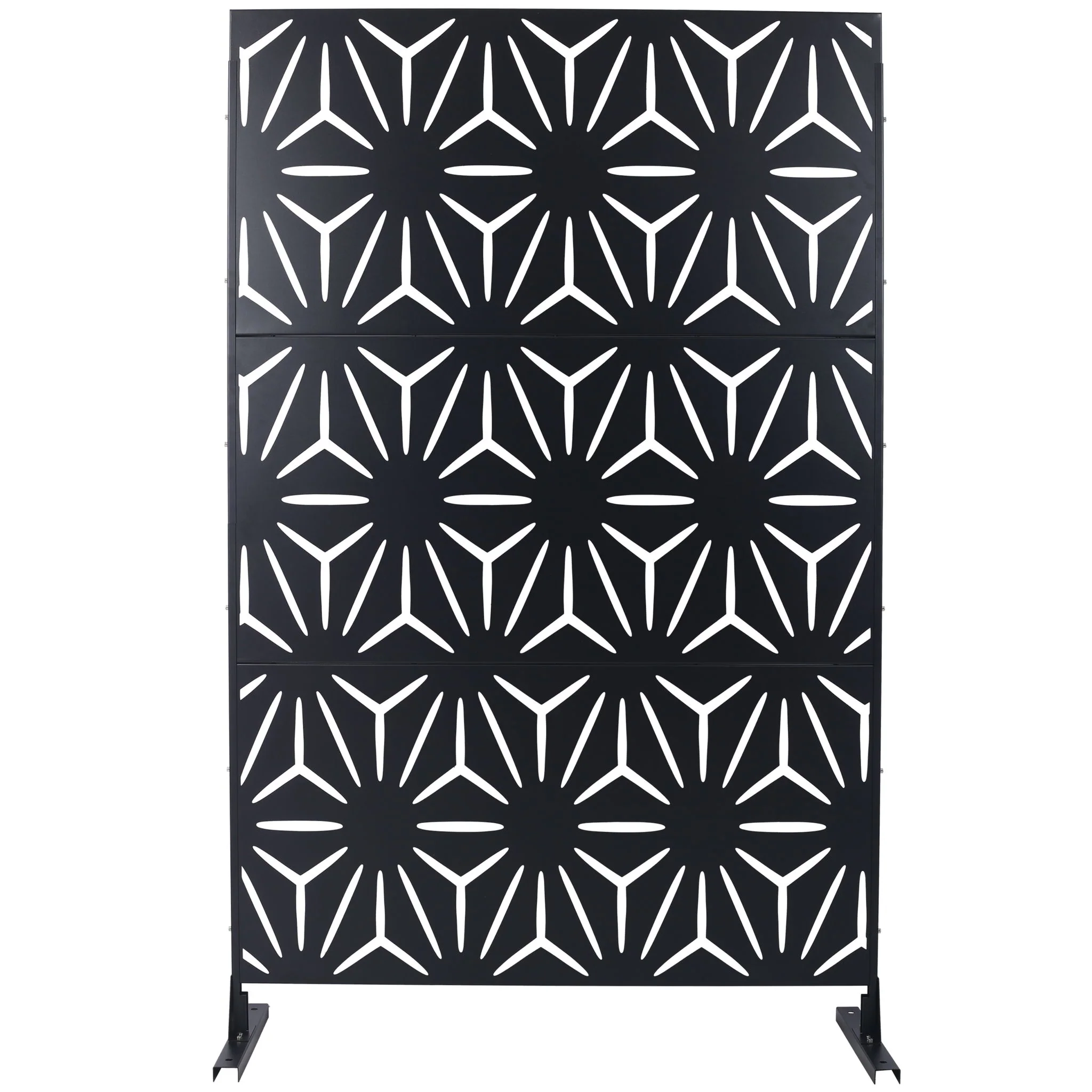 Outdoor & Indoor Metal Privacy Screen, Freestanding Decorative Panels