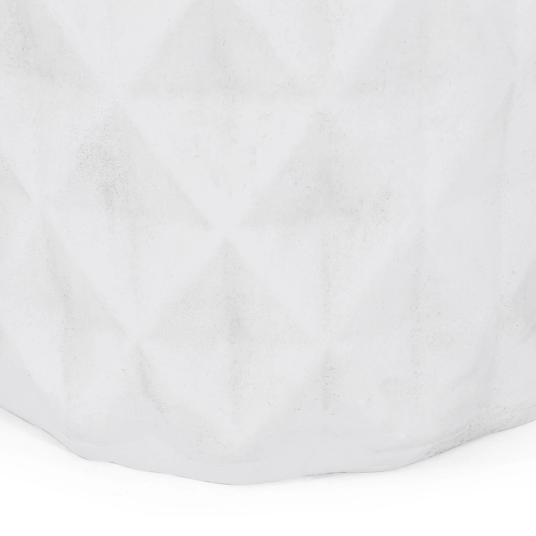 Outdoor Lightweight Concrete, Side Table - Antique White - Image 7