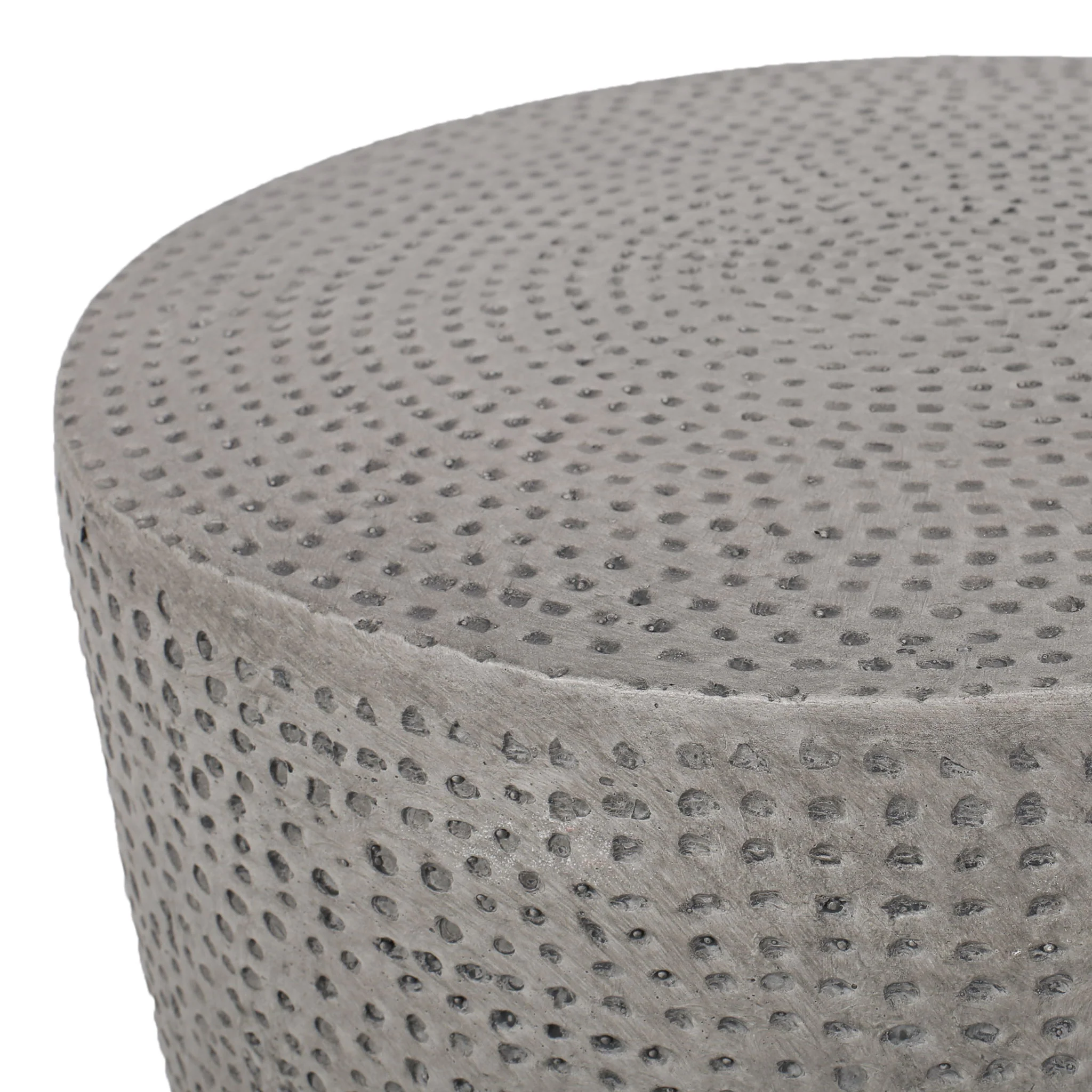 Outdoor Lightweight Concrete, Side Table - Natural - Image 3