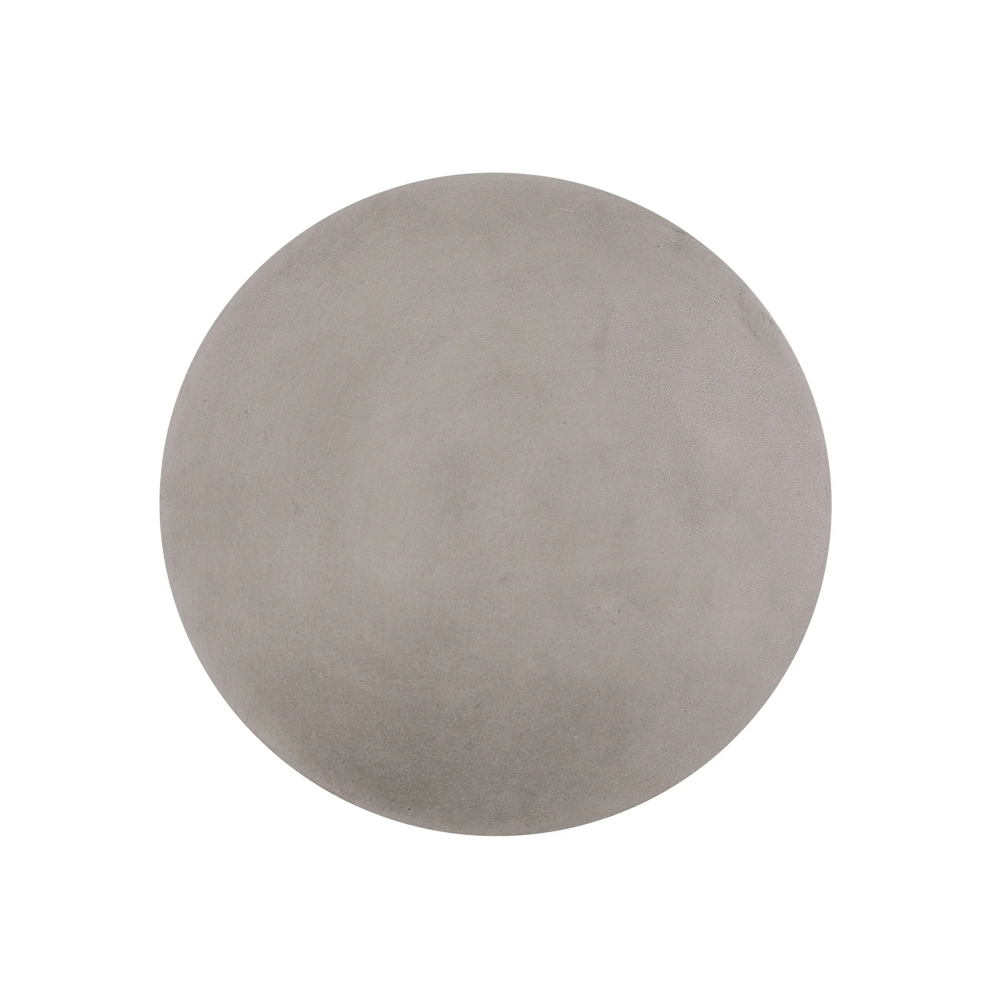 Outdoor Lightweight End Table Round Concrete Outdoor Side Table - Natural - Image 6