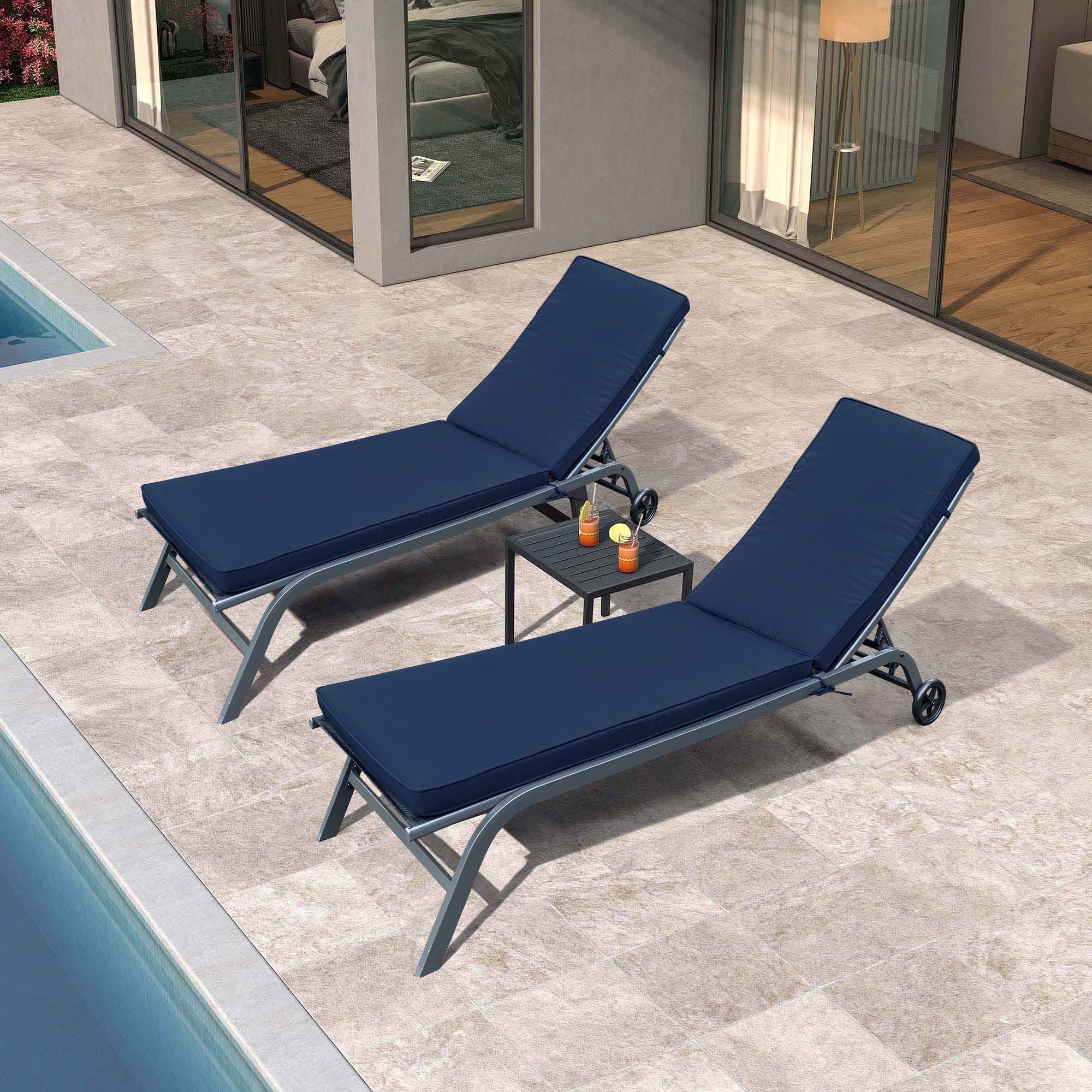 Outdoor Lounge Chair Cushion Replacement Patio Funiture Seat Cushion Chaise - Image 5