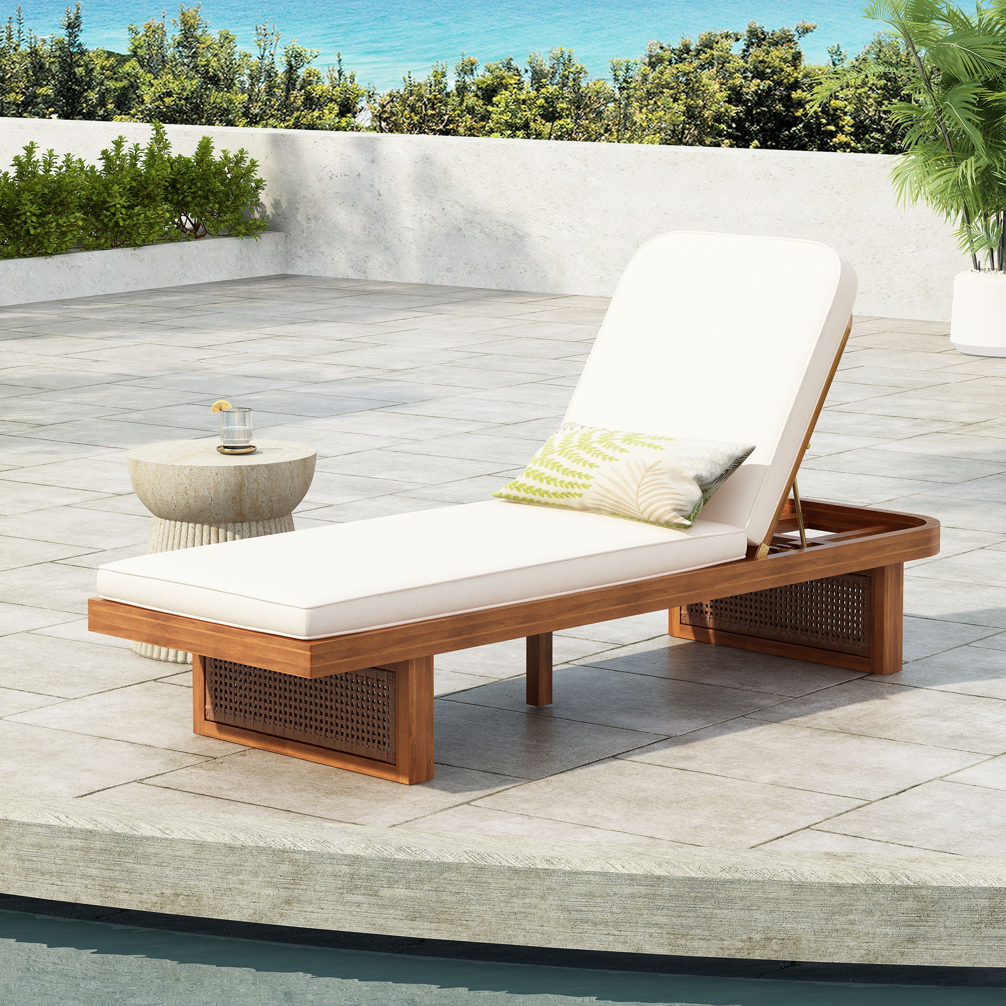 Outdoor Lounge Chair With Frame - Image 4