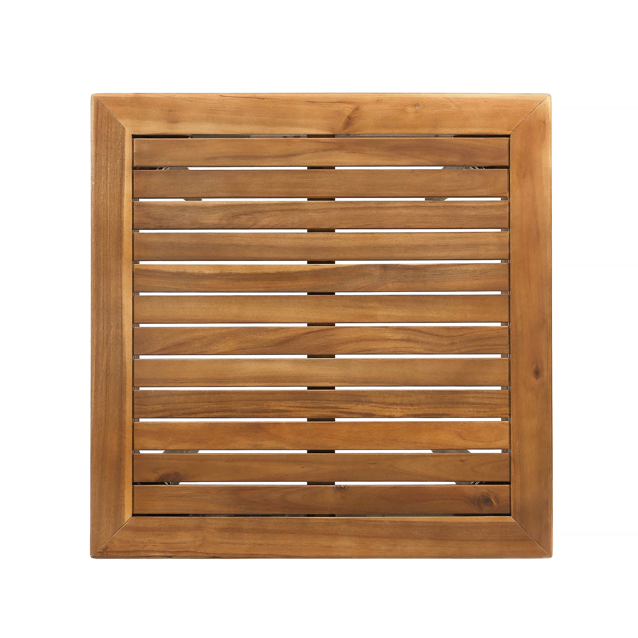Outdoor Minimalist Acacia Wood Square Bar Table - Image 9