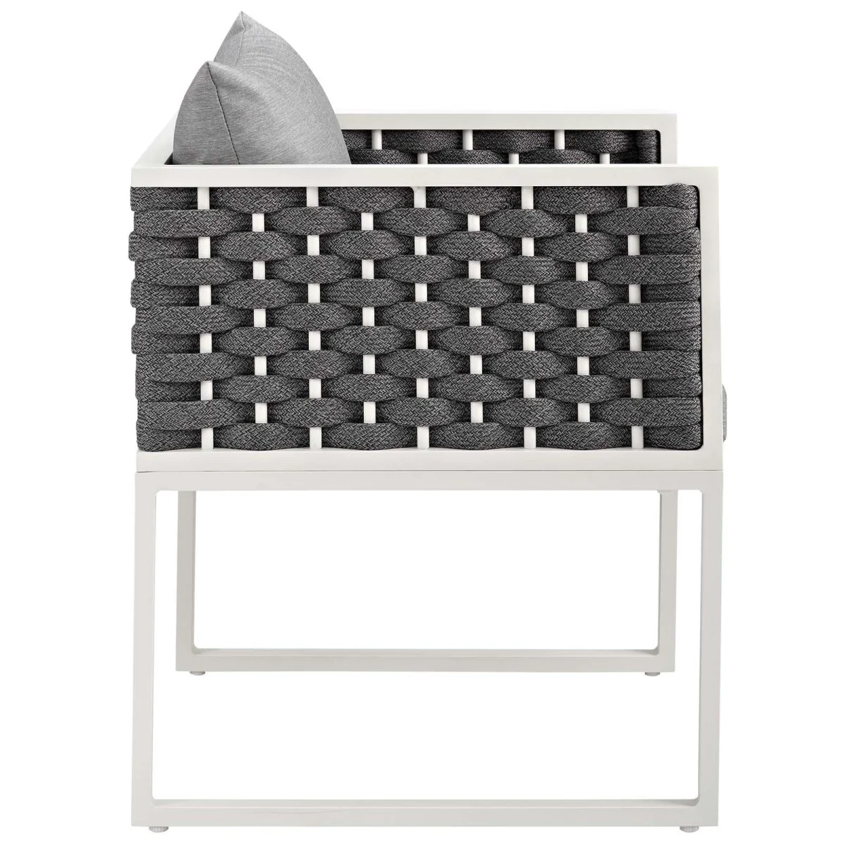 Outdoor Patio Aluminum and Rope Dining Set with Cushions for Comfortable Dining - Image 33