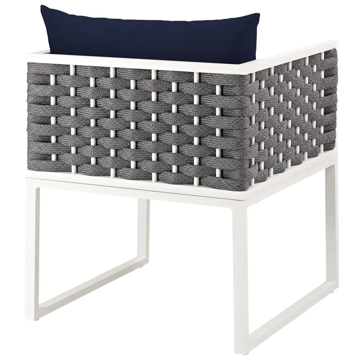 Outdoor Patio Aluminum and Rope Dining Set with Cushions for Comfortable Dining - Image 6