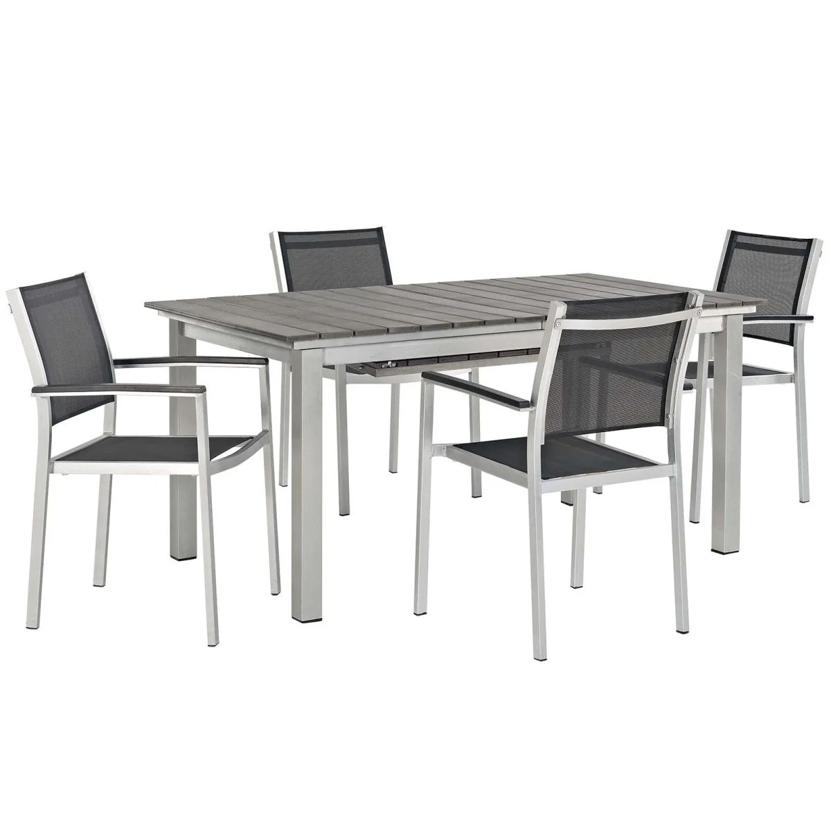 Outdoor Patio Aluminum Dining Set with Dining Table and Chairs in Multiple Configurations - Image 21