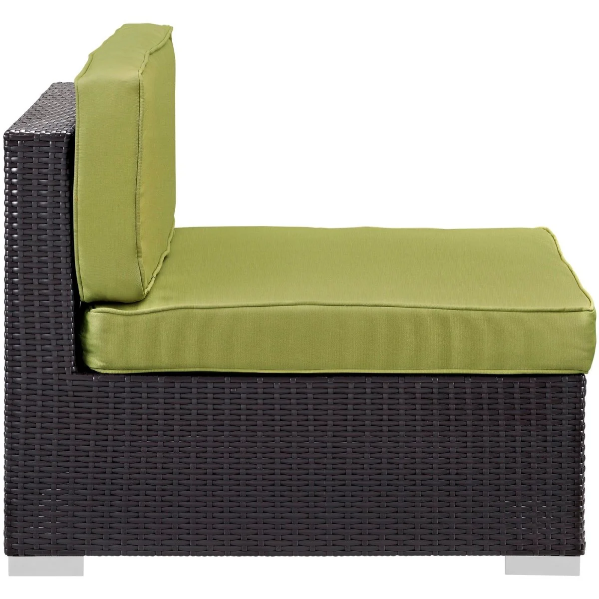 Outdoor Patio Armless Chair – Wicker Rattan Sectional Seating for Patio & Garden - Image 5
