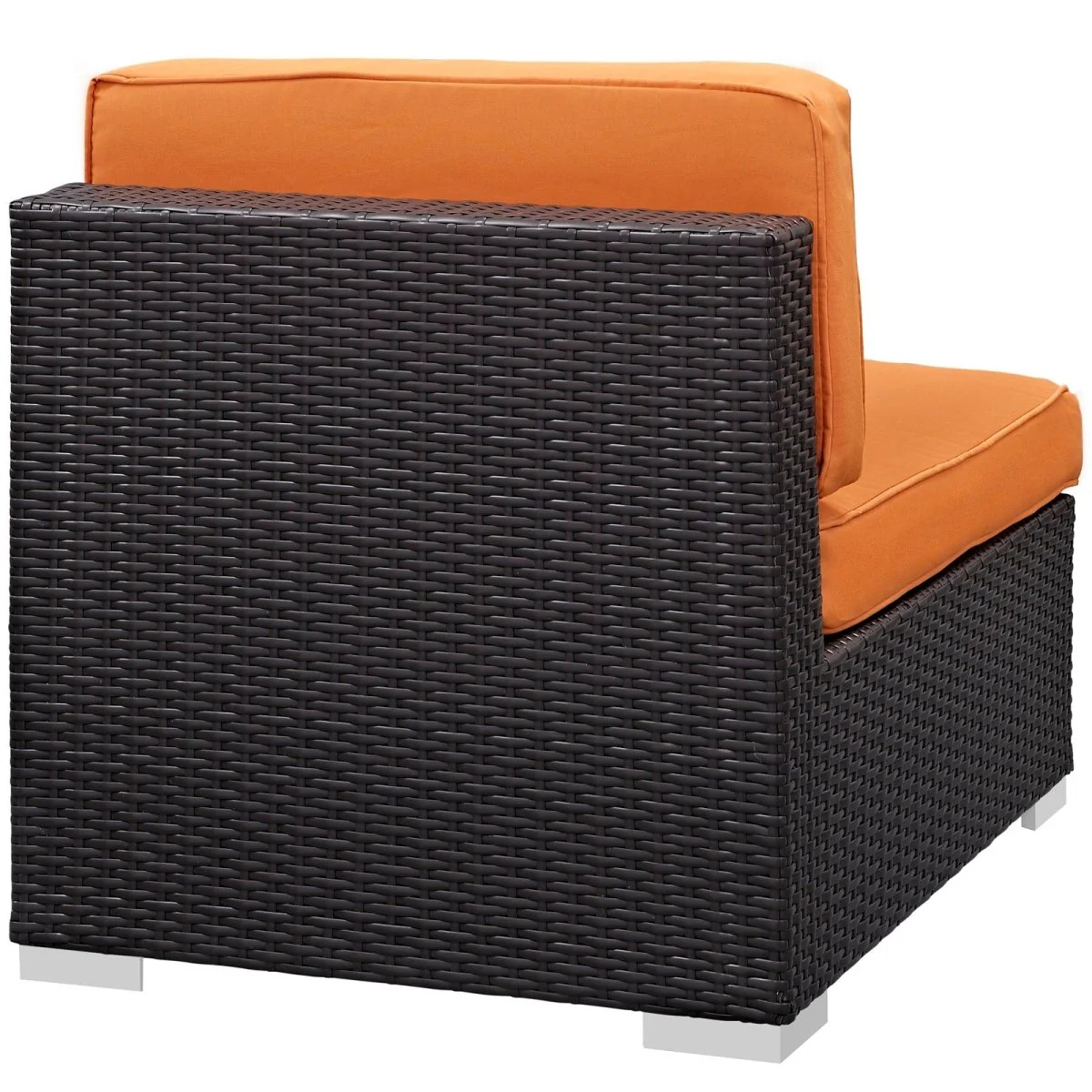 Outdoor Patio Armless Chair – Wicker Rattan Sectional Seating for Patio & Garden - Image 9