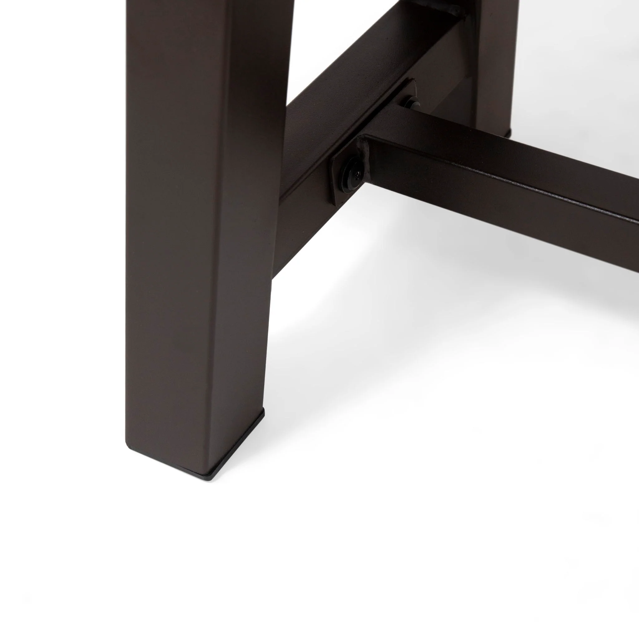 Outdoor Patio Bench - Gray / Rustic Metal - Image 8