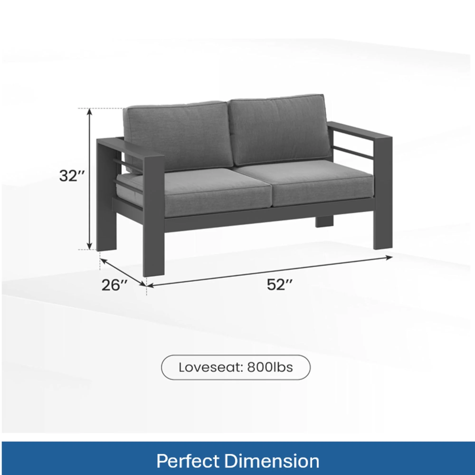 Outdoor Patio Set, All-Weather With Thick Cushions - Image 144