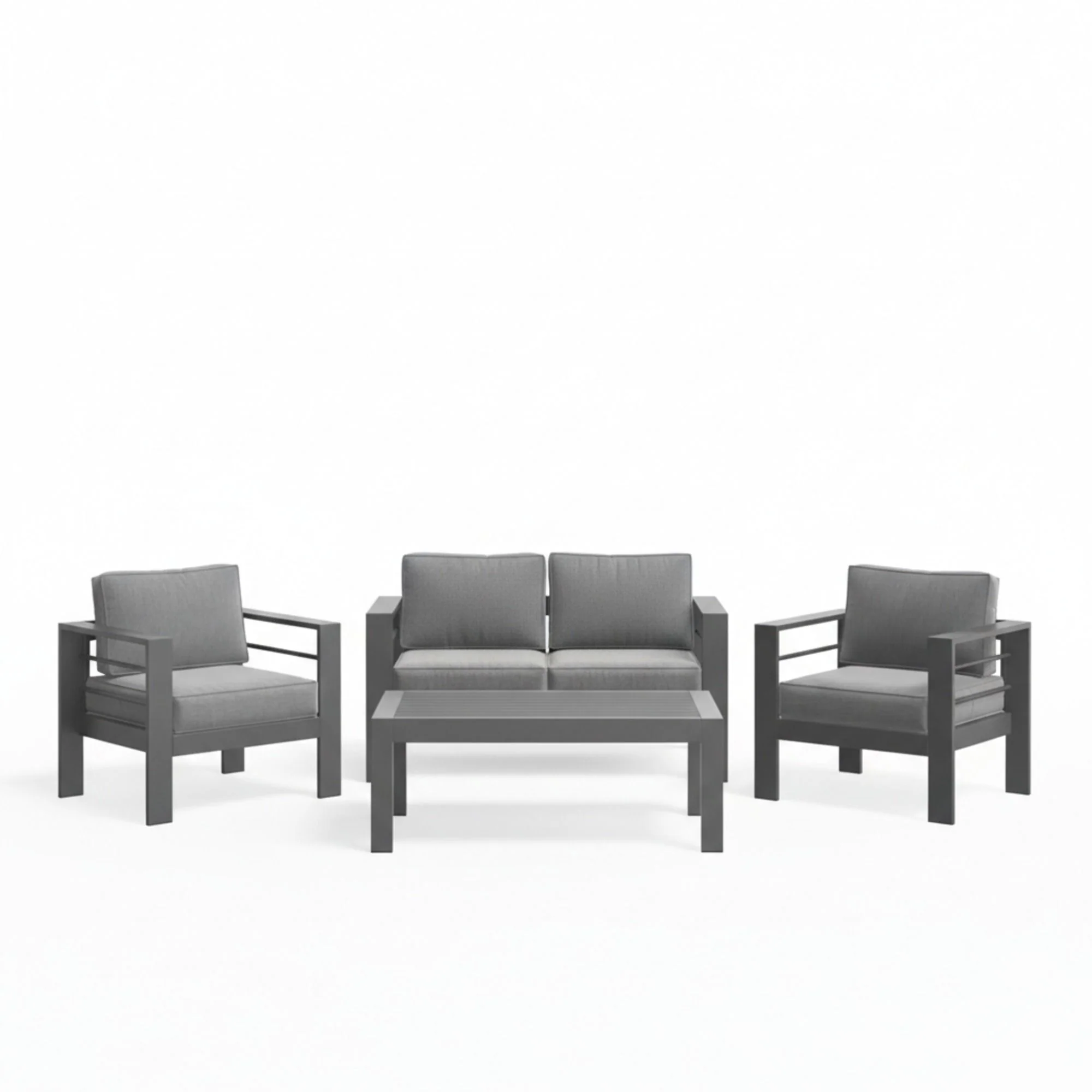 Outdoor Patio Set, All-Weather With Thick Cushions - Image 2