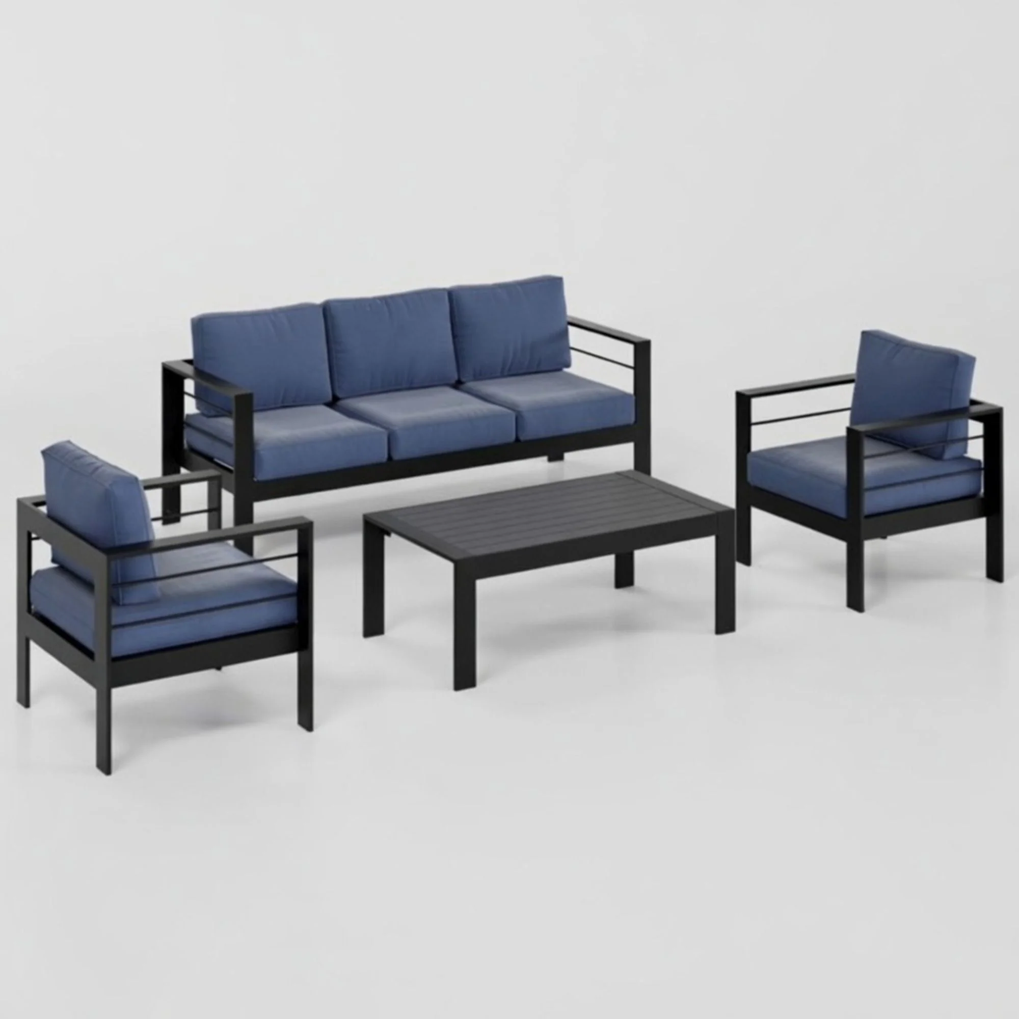Outdoor Patio Set, All-Weather With Thick Cushions - Image 6