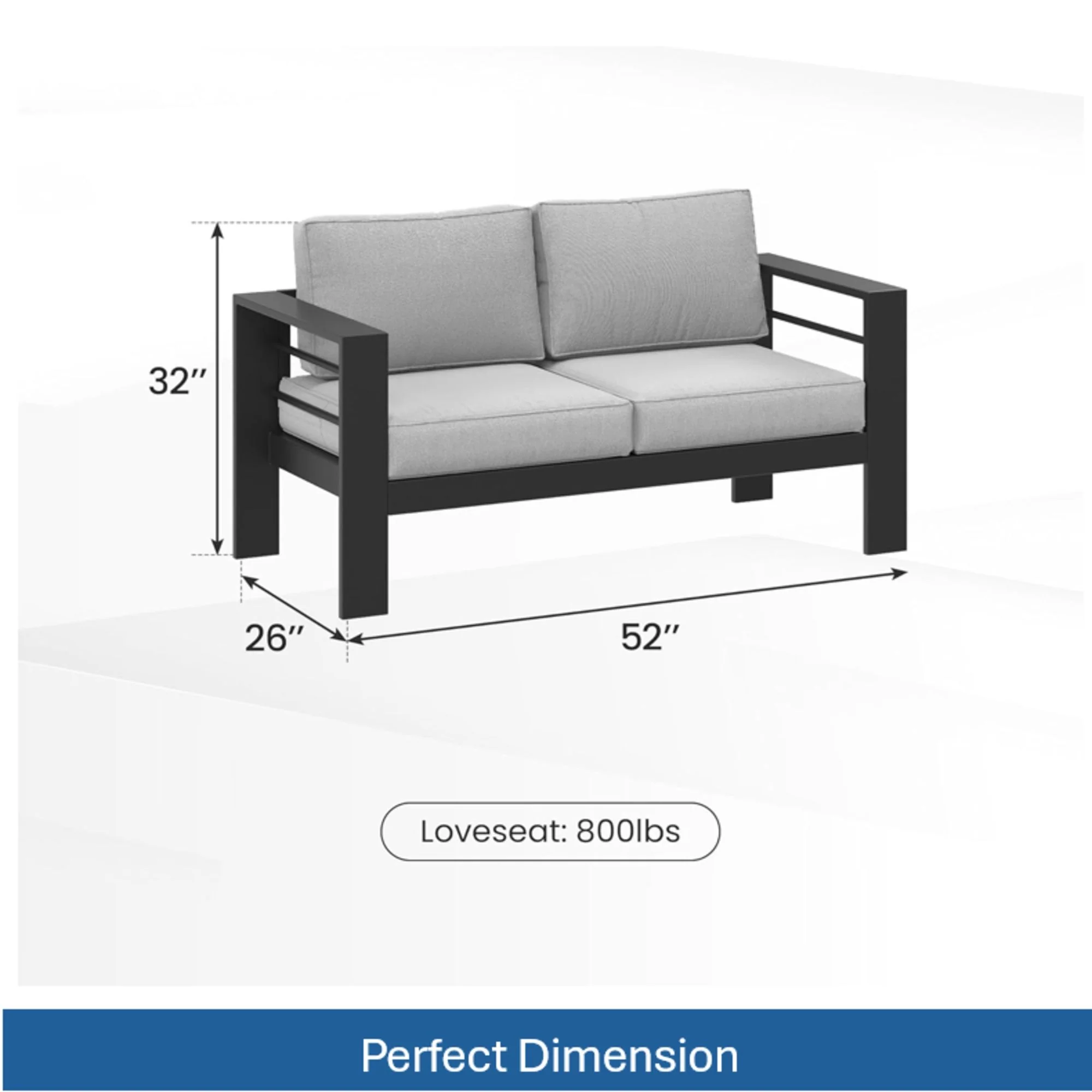 Outdoor Patio Set With All-Weather Thick Cushions - Image 40