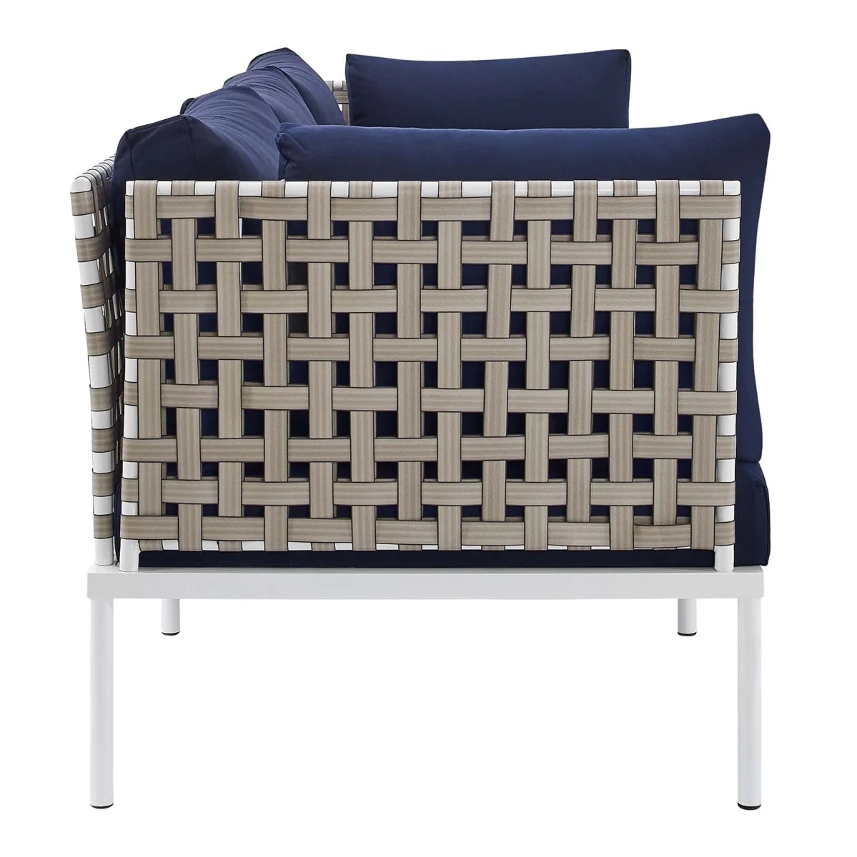 Outdoor Patio Sofa – Aluminum Frame with Sunbrella Fabric, Weather-Resistant Seating - Image 4