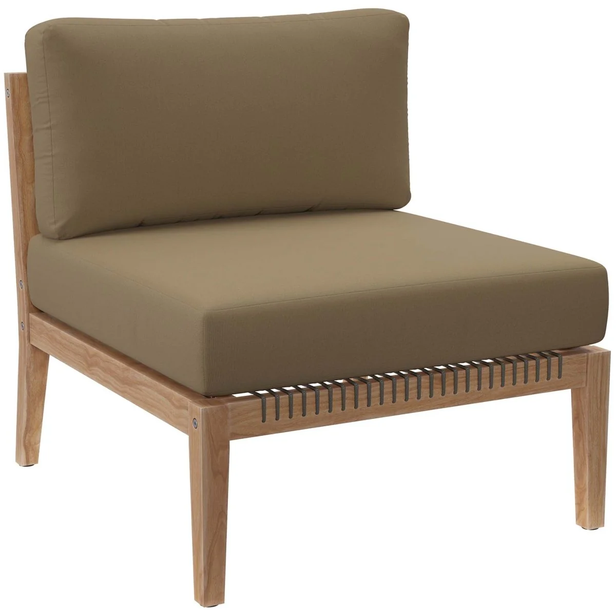 Outdoor Patio Teak Wood Sectional Sofa, Contemporary Modular Design for Deck - Image 38