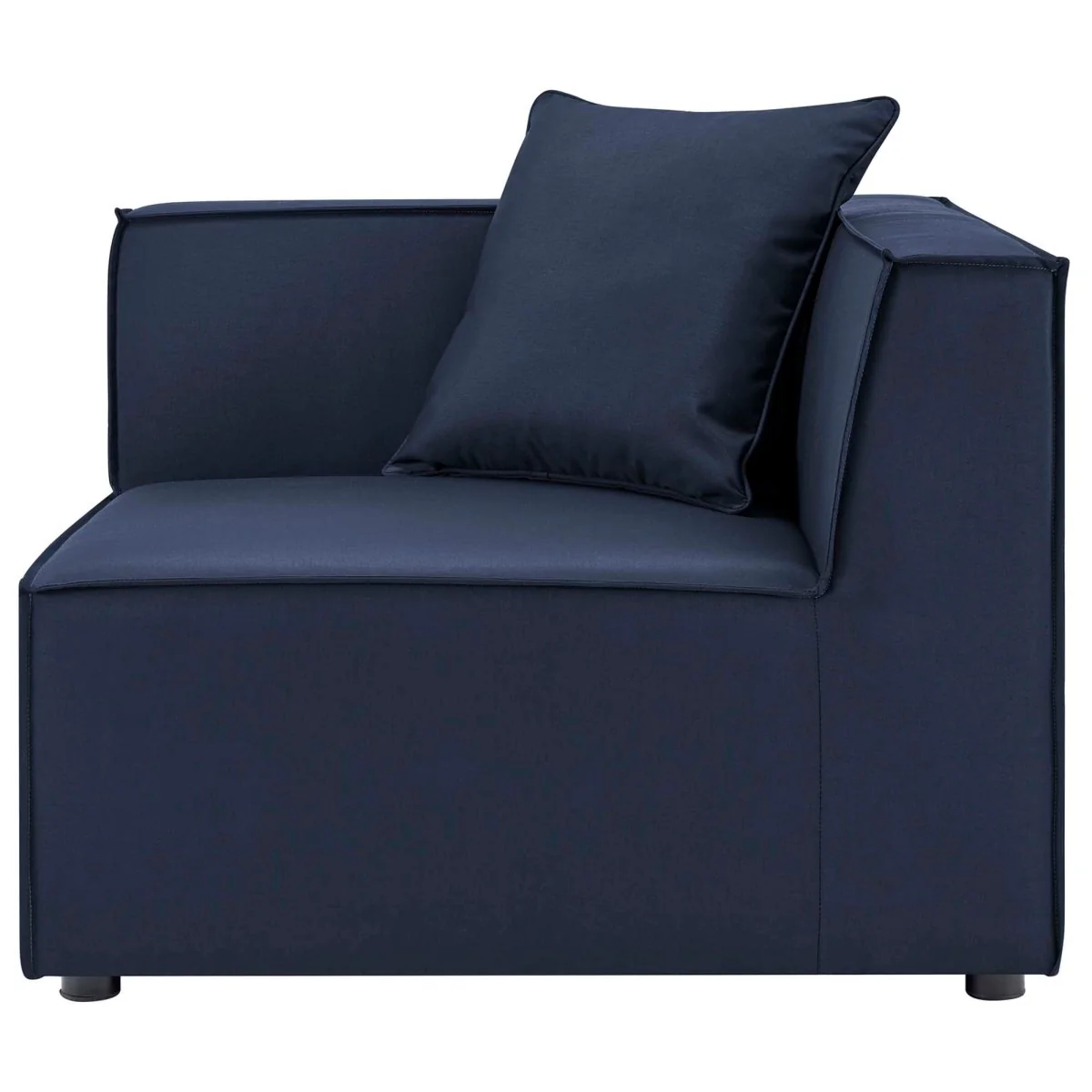 Outdoor Patio Upholstered Aluminum Corner Chair for Backyard, Deck and Porch Seating - Image 4