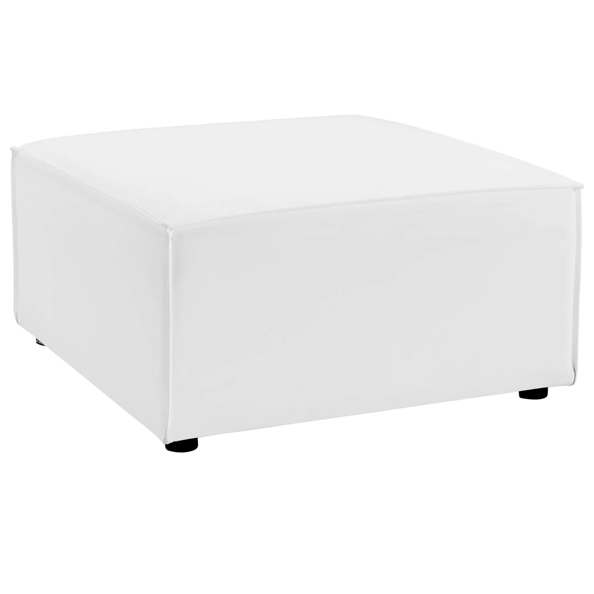 Outdoor Patio Upholstered Sectional Ottoman - Weather-Resistant Seating and Lounging