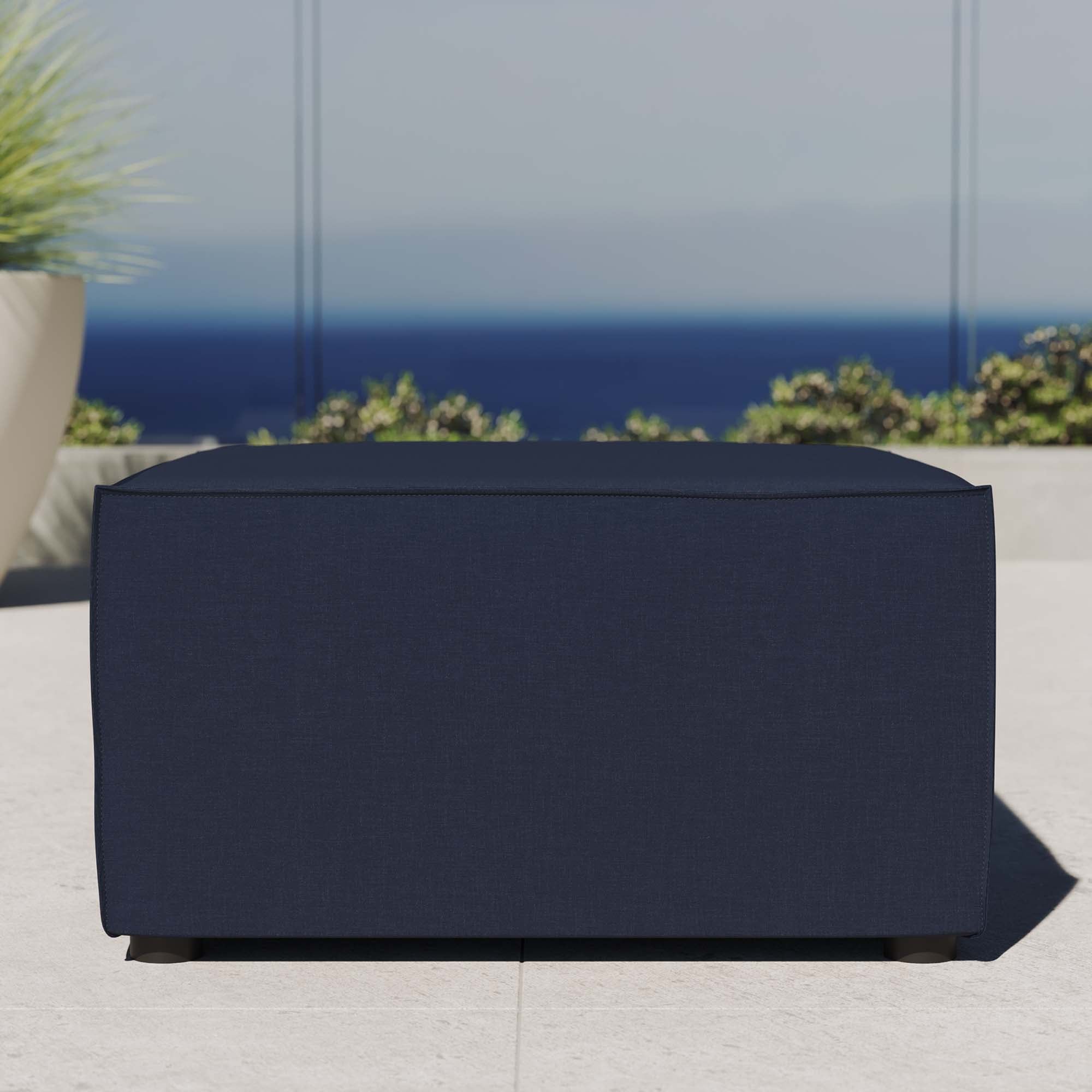 Outdoor Patio Upholstered Sectional Ottoman - Weather-Resistant Seating and Lounging - Image 17