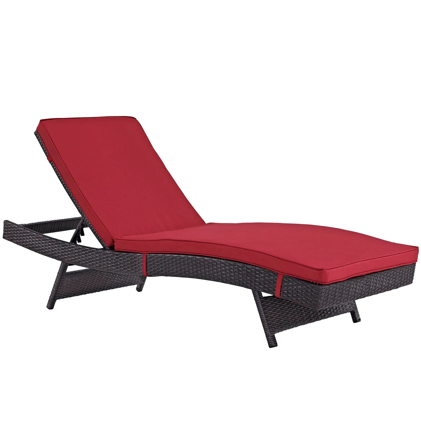 Outdoor Rattan Chaise Lounge for Patio, Poolside and Garden Seating Set - Image 95