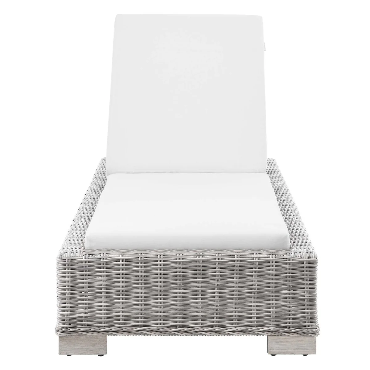 Outdoor Rattan Chaise Lounge with Adjustable Backrest, Weather-Resistant Wicker, Cushion - Image 17