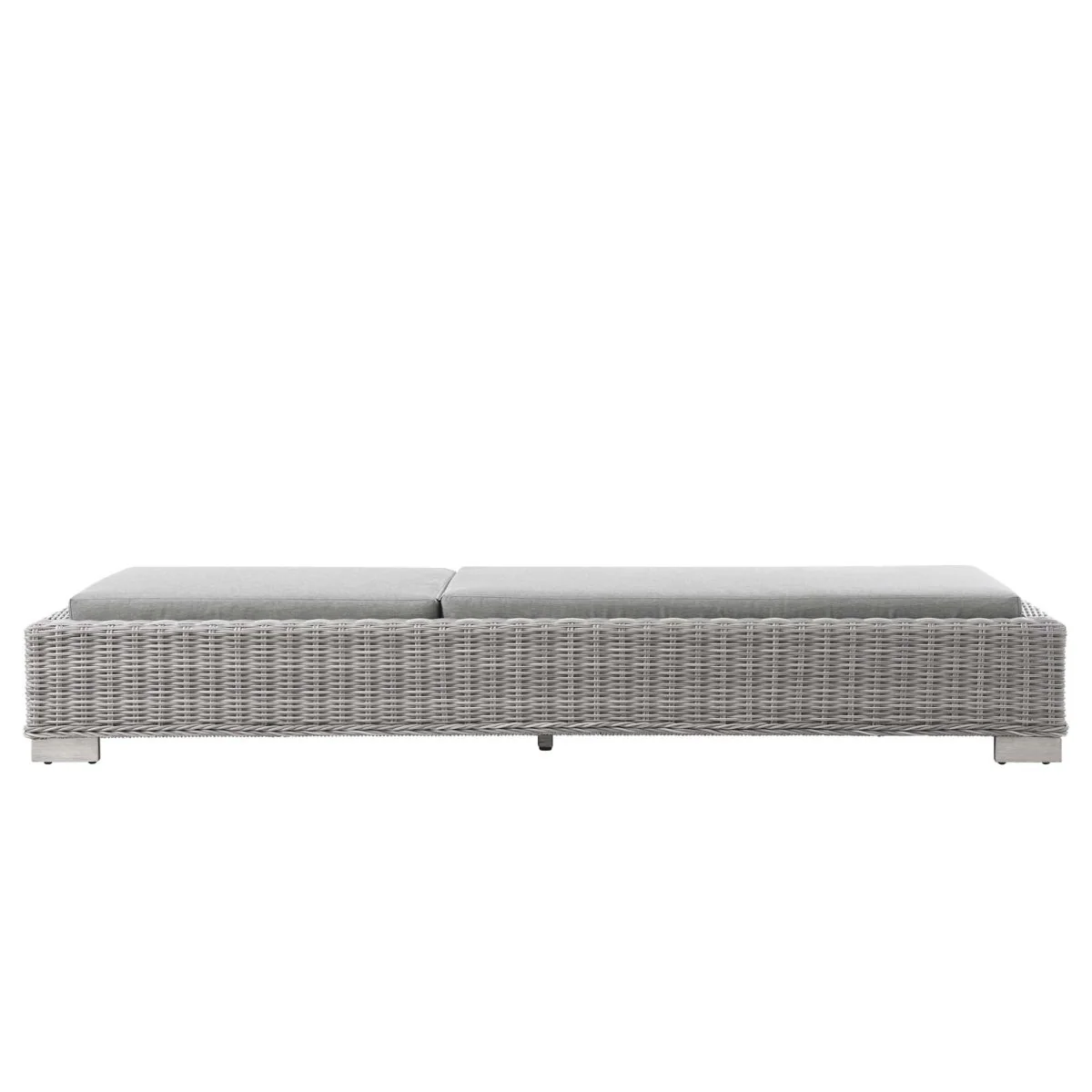 Outdoor Rattan Chaise Lounge with Adjustable Backrest, Weather-Resistant Wicker, Cushion - Image 32