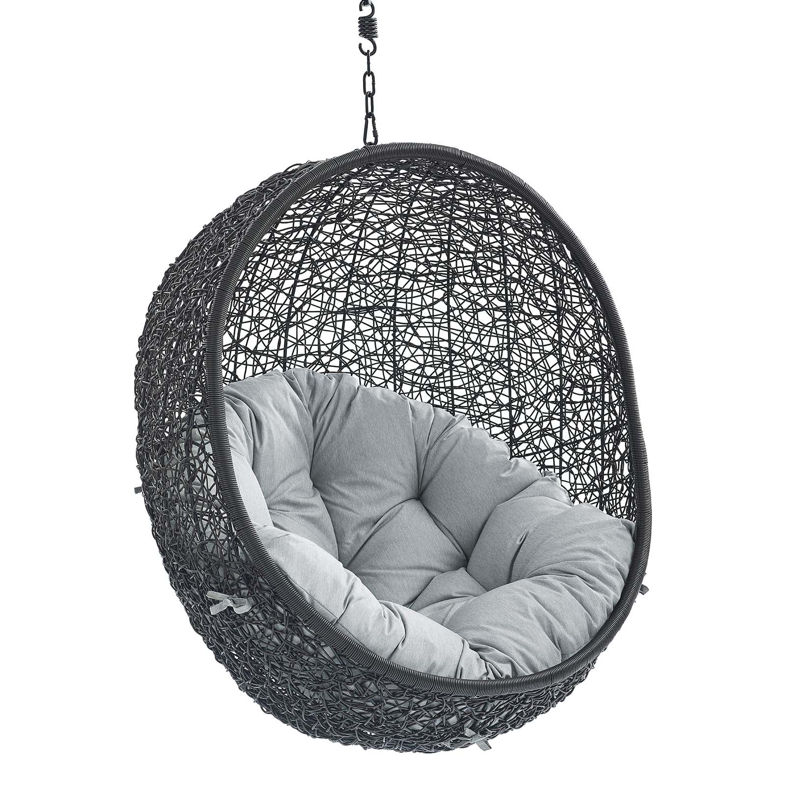 Outdoor Rattan Hanging Lounge Swing Chair for Patio, Porch, Garden and Balcony - Image 19