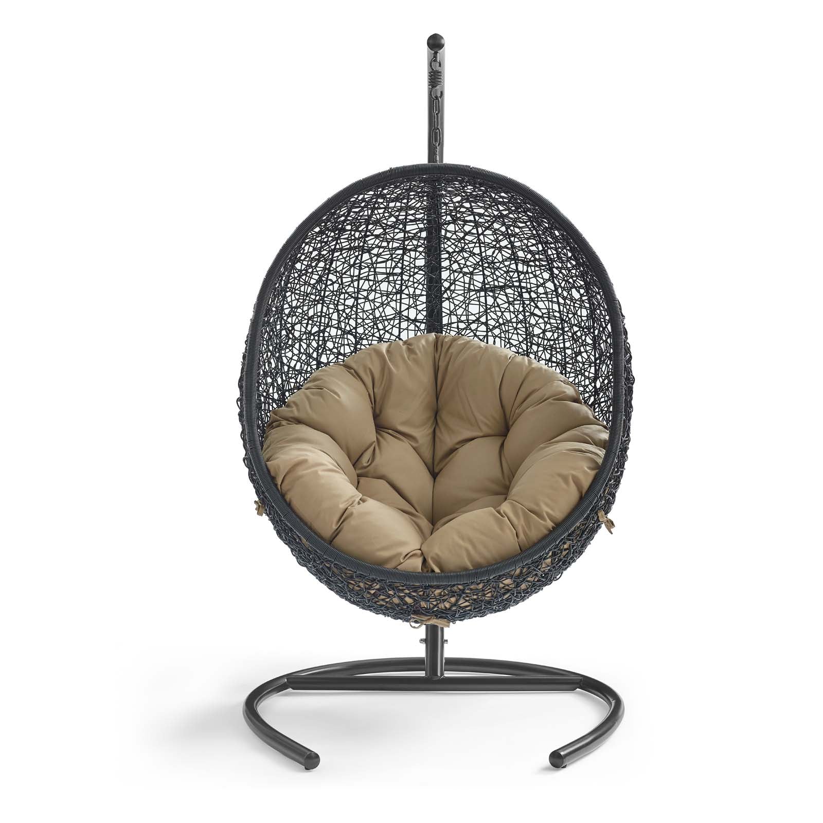 Outdoor Rattan Hanging/Swing Lounge Chair with Optional Stand for Patio & Garden - Image 117