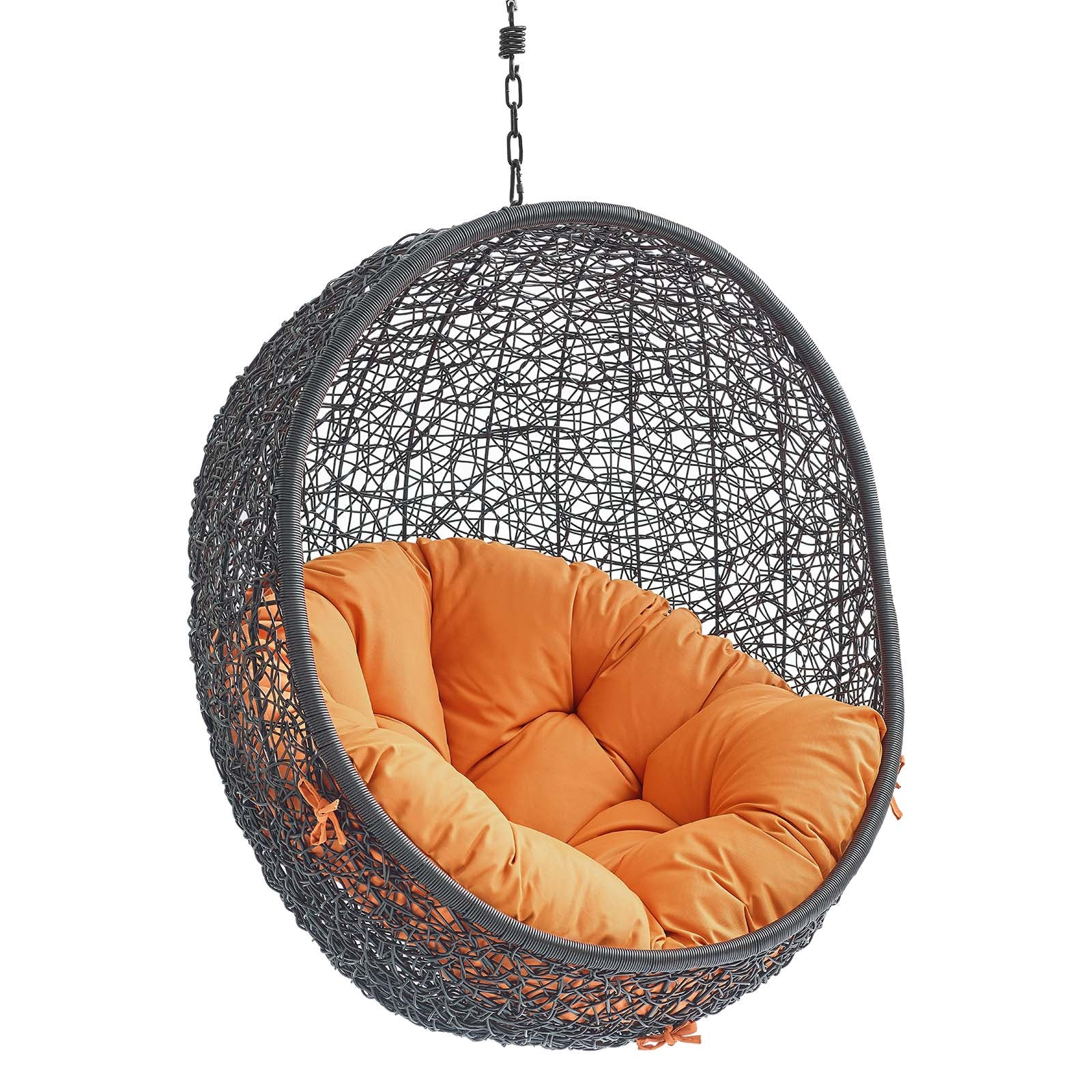 Outdoor Rattan Hanging/Swing Lounge Chair with Optional Stand for Patio & Garden - Image 31