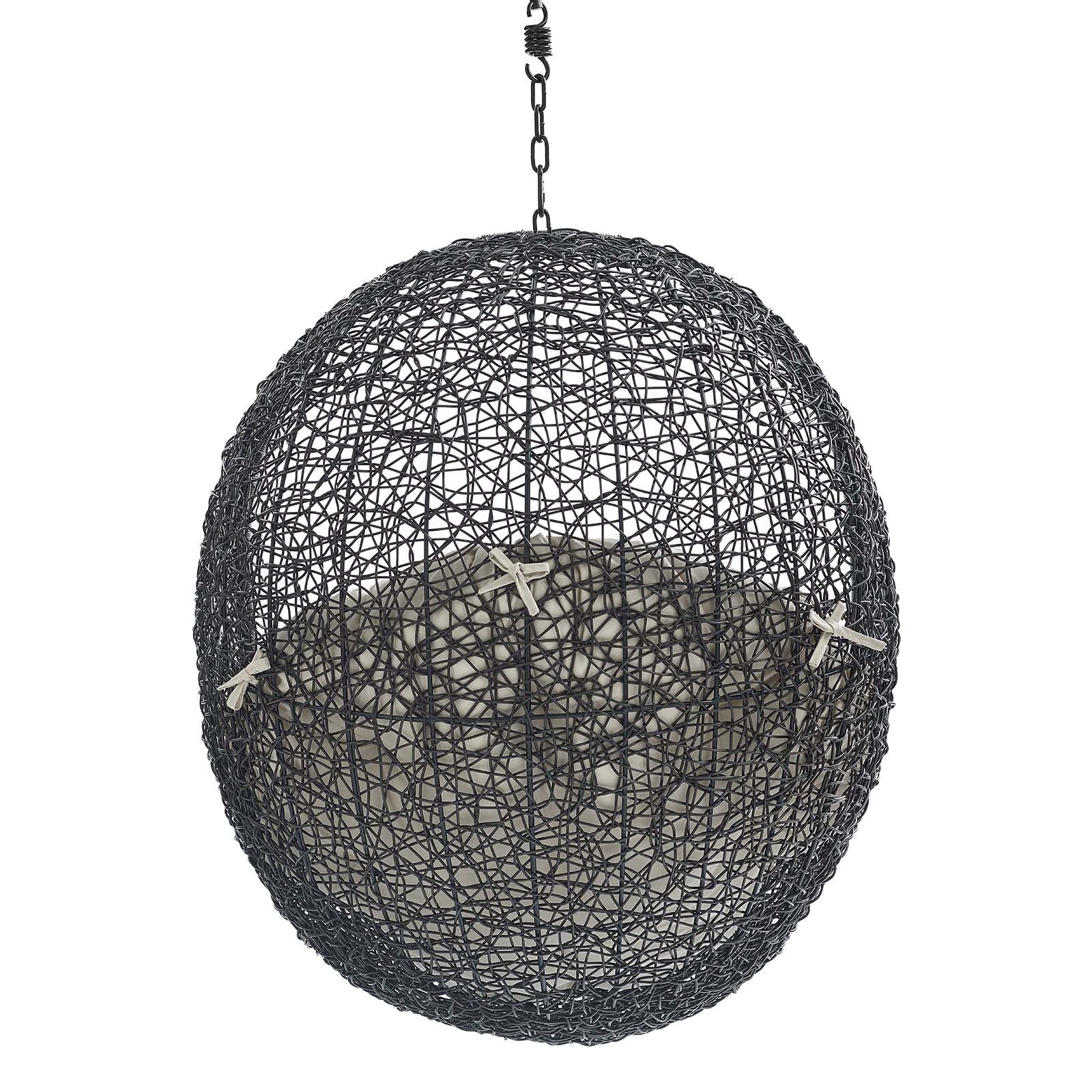 Outdoor Rattan Hanging/Swing Lounge Chair with Optional Stand for Patio & Garden - Image 62