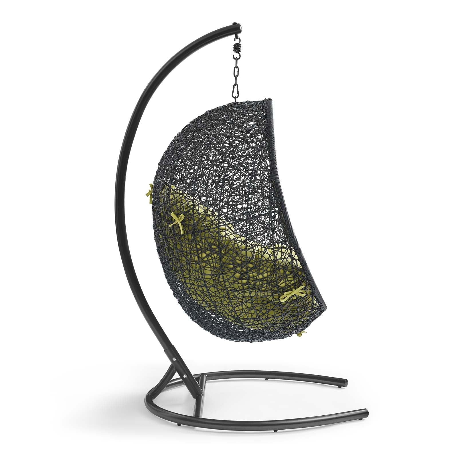 Outdoor Rattan Hanging/Swing Lounge Chair with Optional Stand for Patio & Garden - Image 91