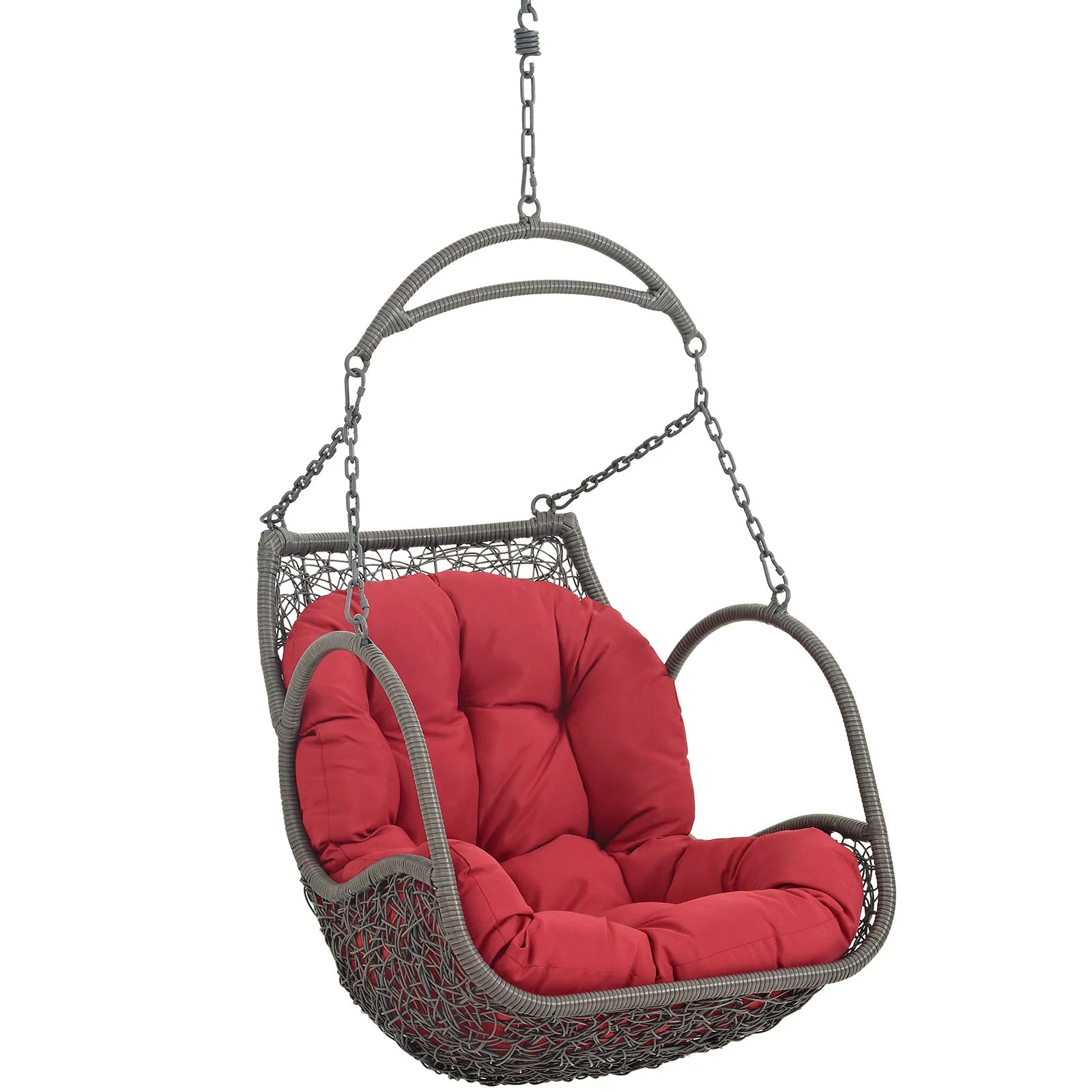 Outdoor Rattan Swing Hanging Chair for Patio, Porch and Yard — Durable All-Weather - Image 19