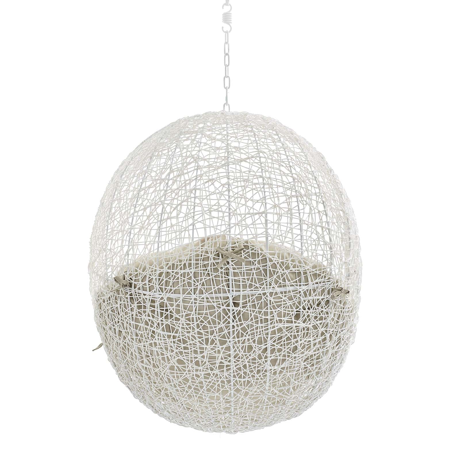 Outdoor Rattan Swing Lounge Chair, Weatherproof Patio Hanging Seat for Garden - Image 23