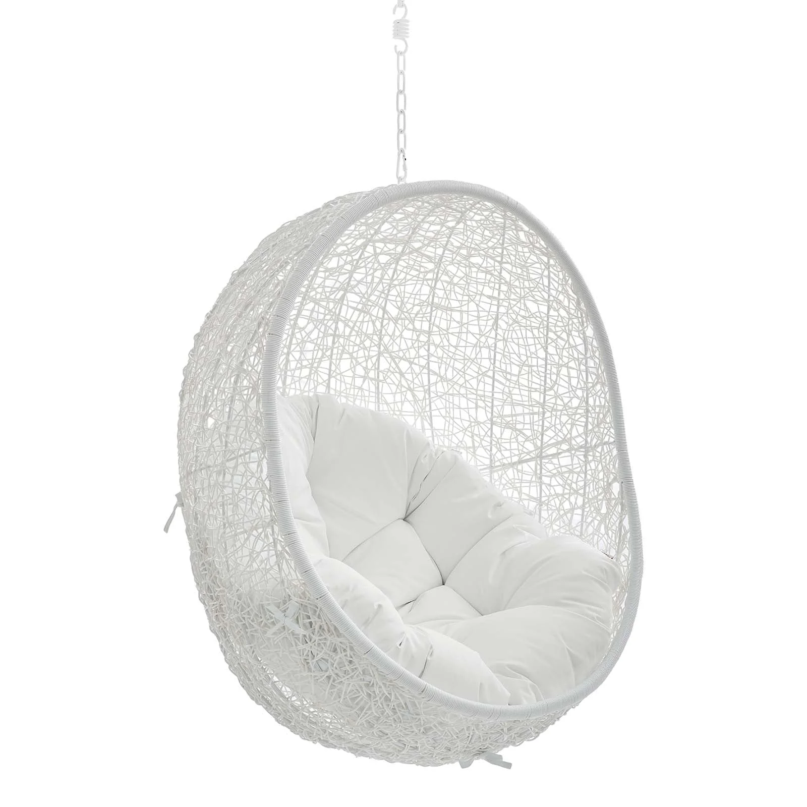 Outdoor Rattan Swing Lounge Chair, Weatherproof Patio Hanging Seat for Garden - Image 3