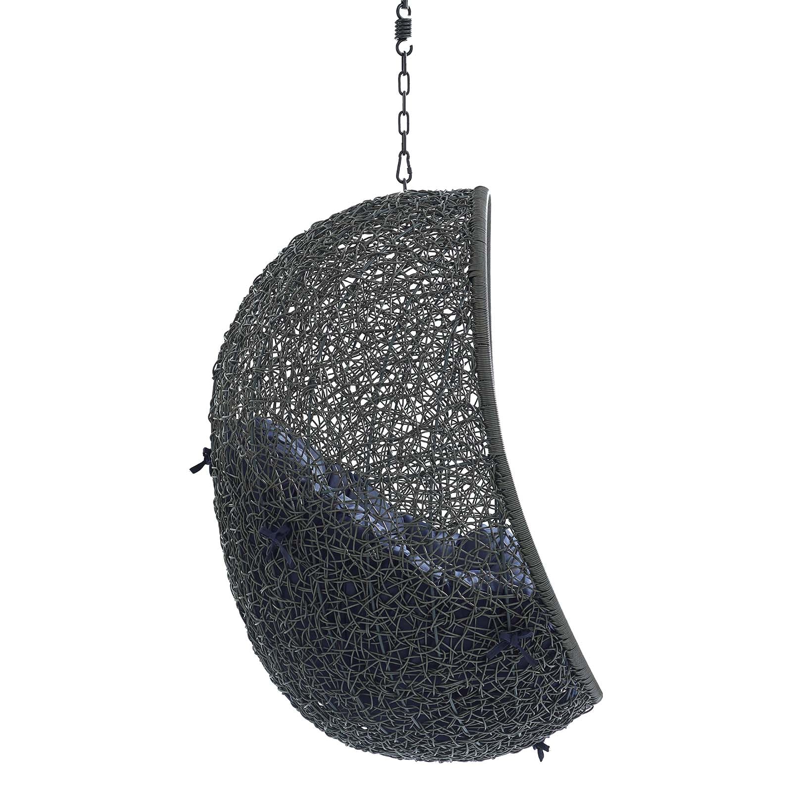 Outdoor Rattan Swing Lounge Chair, Weatherproof Patio Hanging Seat for Garden - Image 34