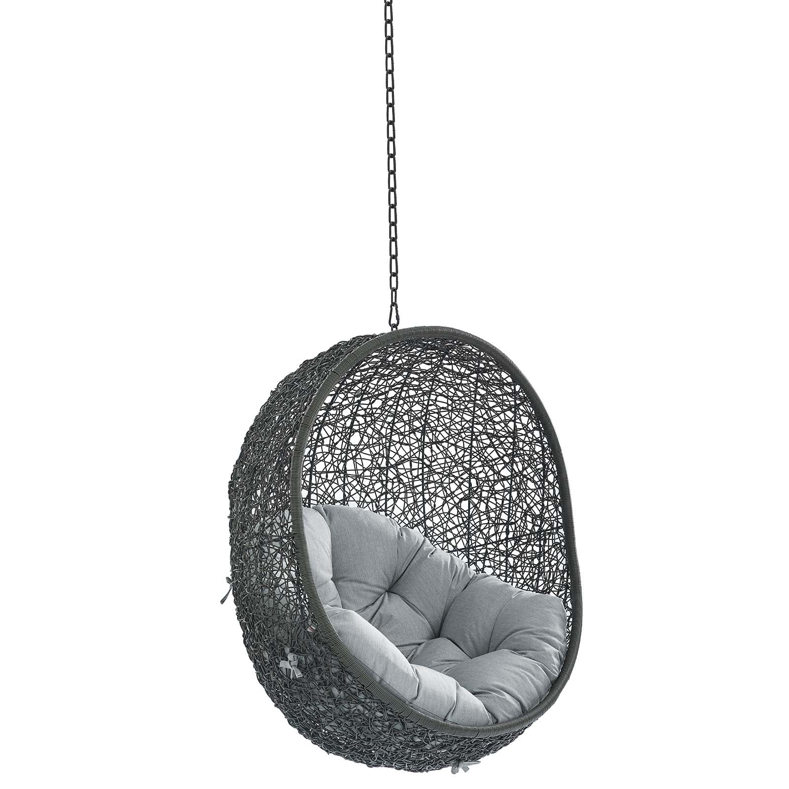 Outdoor Rattan Swing Lounge Chair, Weatherproof Patio Hanging Seat for Garden - Image 37