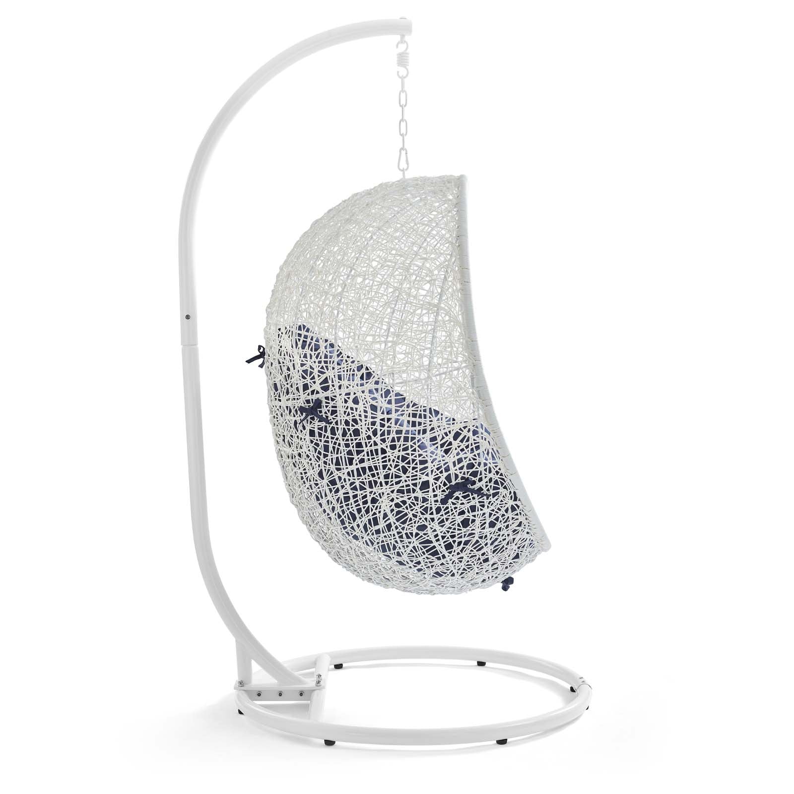 Outdoor Rattan Swing Lounge Chair, Weatherproof Patio Hanging Seat for Garden - Image 60