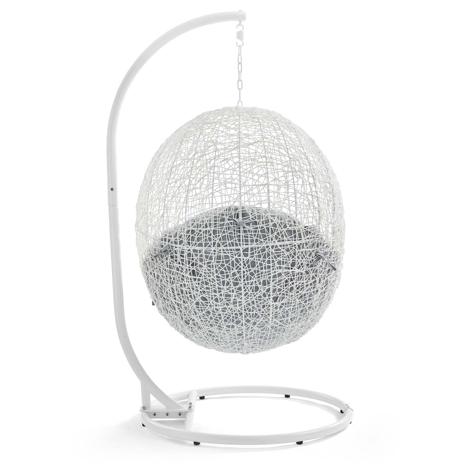 Outdoor Rattan Swing Lounge Chair, Weatherproof Patio Hanging Seat for Garden - Image 79
