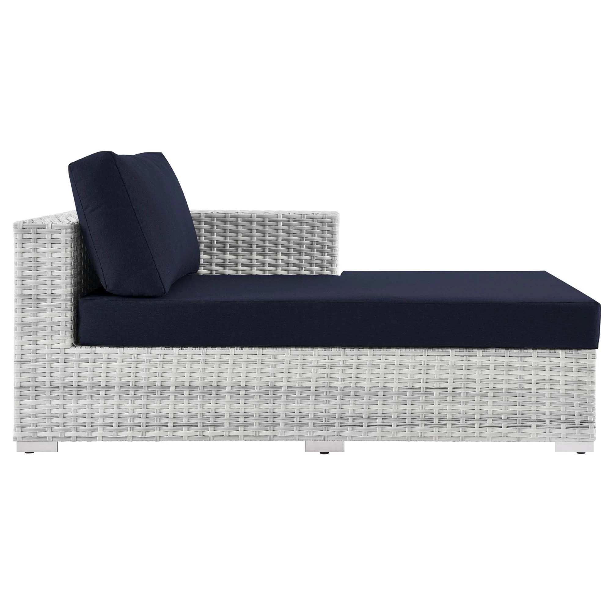 Outdoor Right Arm Woven Chaise - Patio Seating Sectional Component for Outdoor Living - Image 10