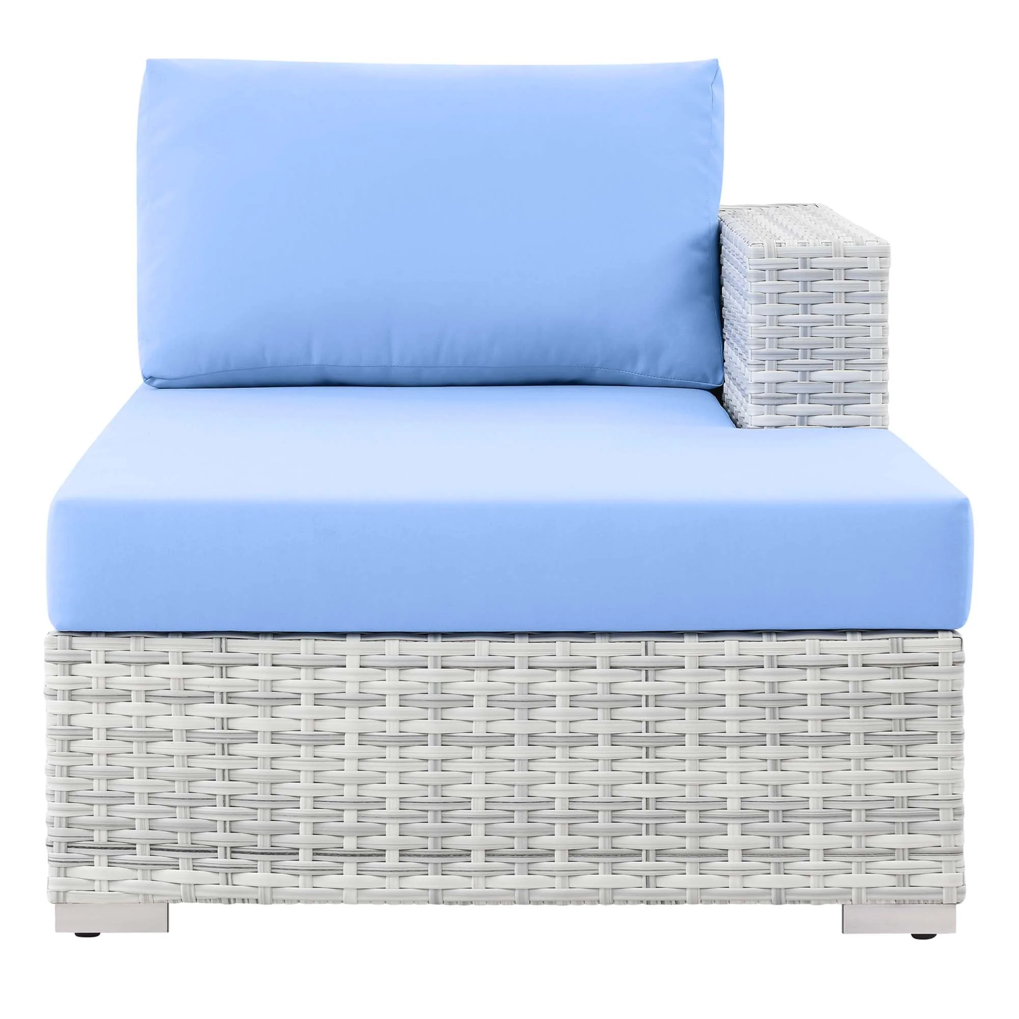Outdoor Right Arm Woven Chaise - Patio Seating Sectional Component for Outdoor Living - Image 19