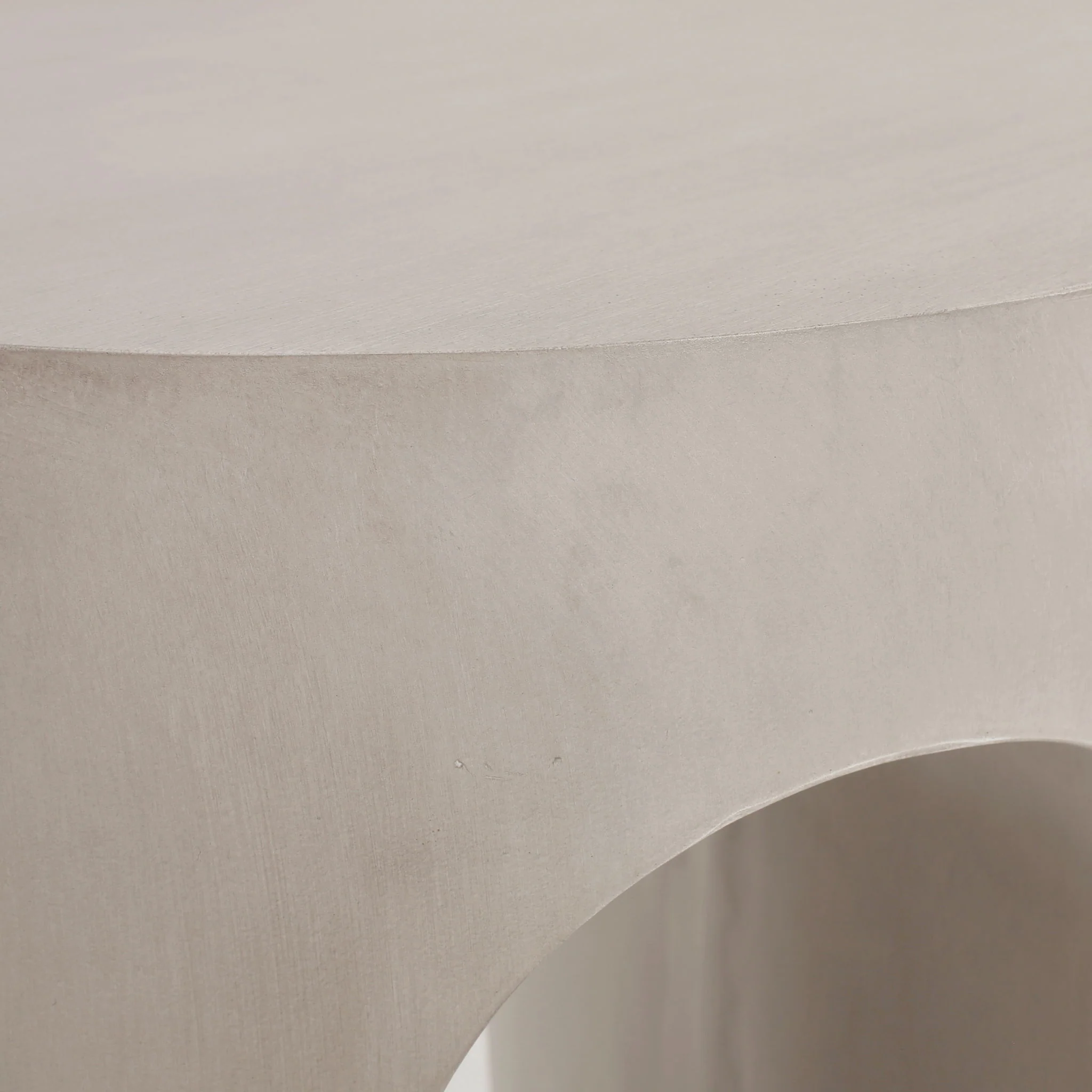Outdoor Round With U Shape Side Table - Light Gray - Image 8
