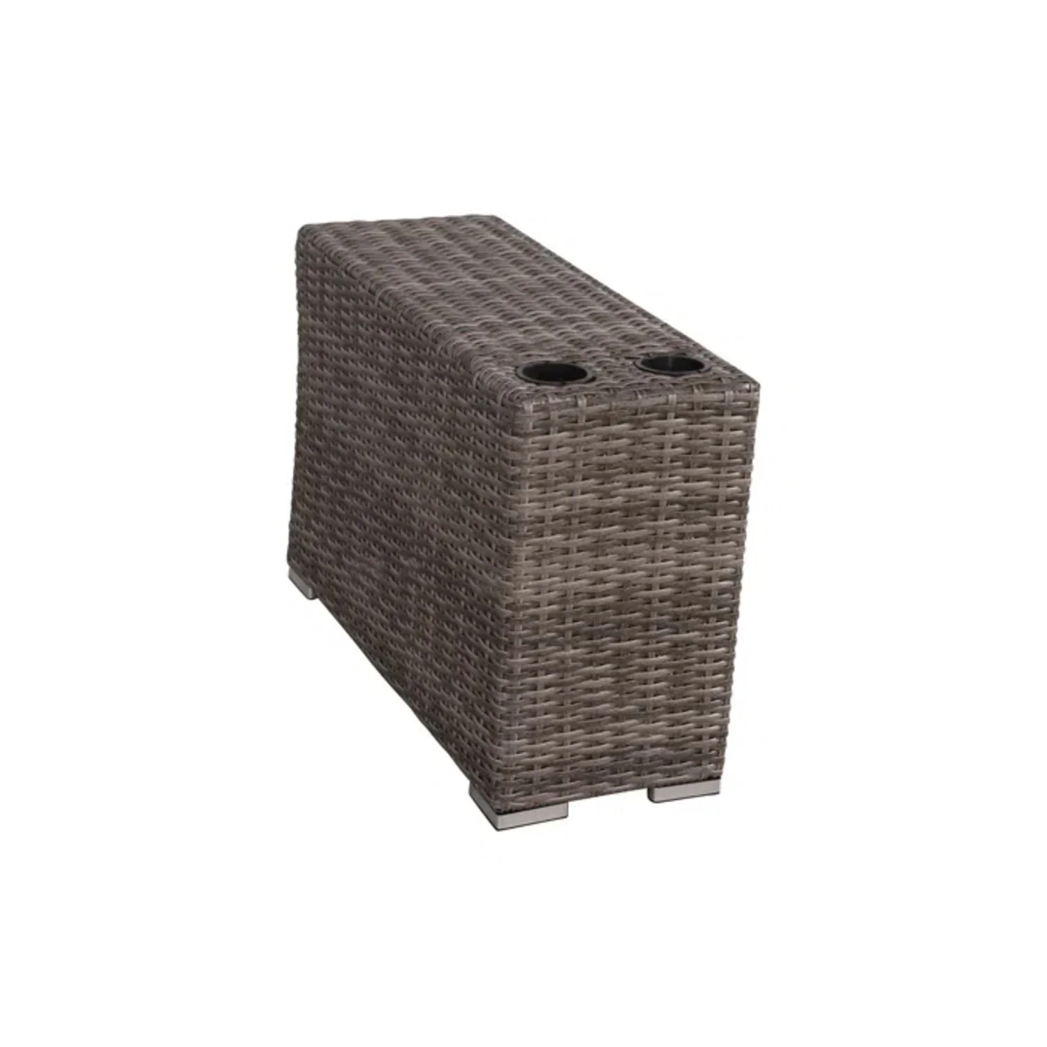 Outdoor Seating Group With Cushions 2 Person - Gray - Image 5