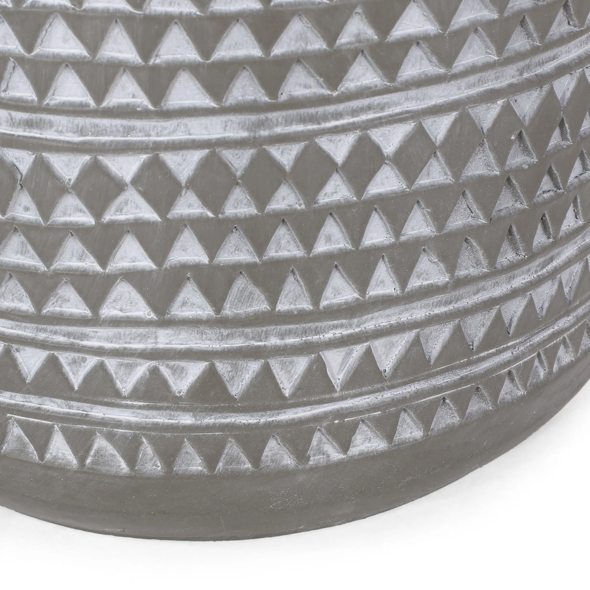 Outdoor Side Table With Cylindrical Shape - White - Image 3