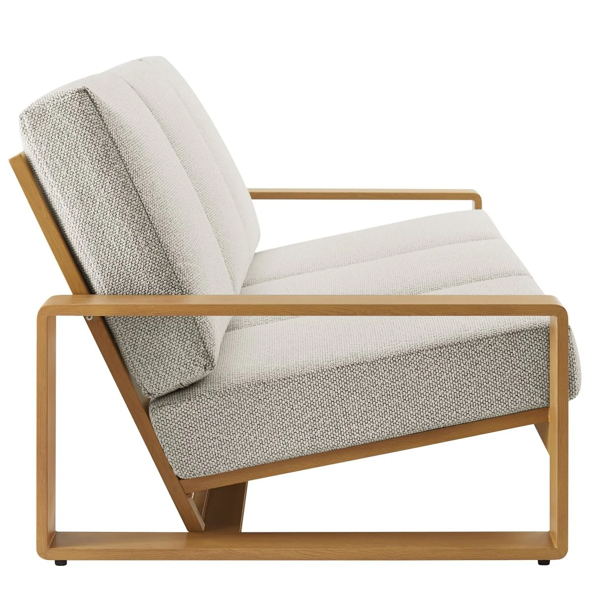 Outdoor Sofa – Faux Wood Design with Natural Aluminum Frame and Weather-Resistant Build - Image 13