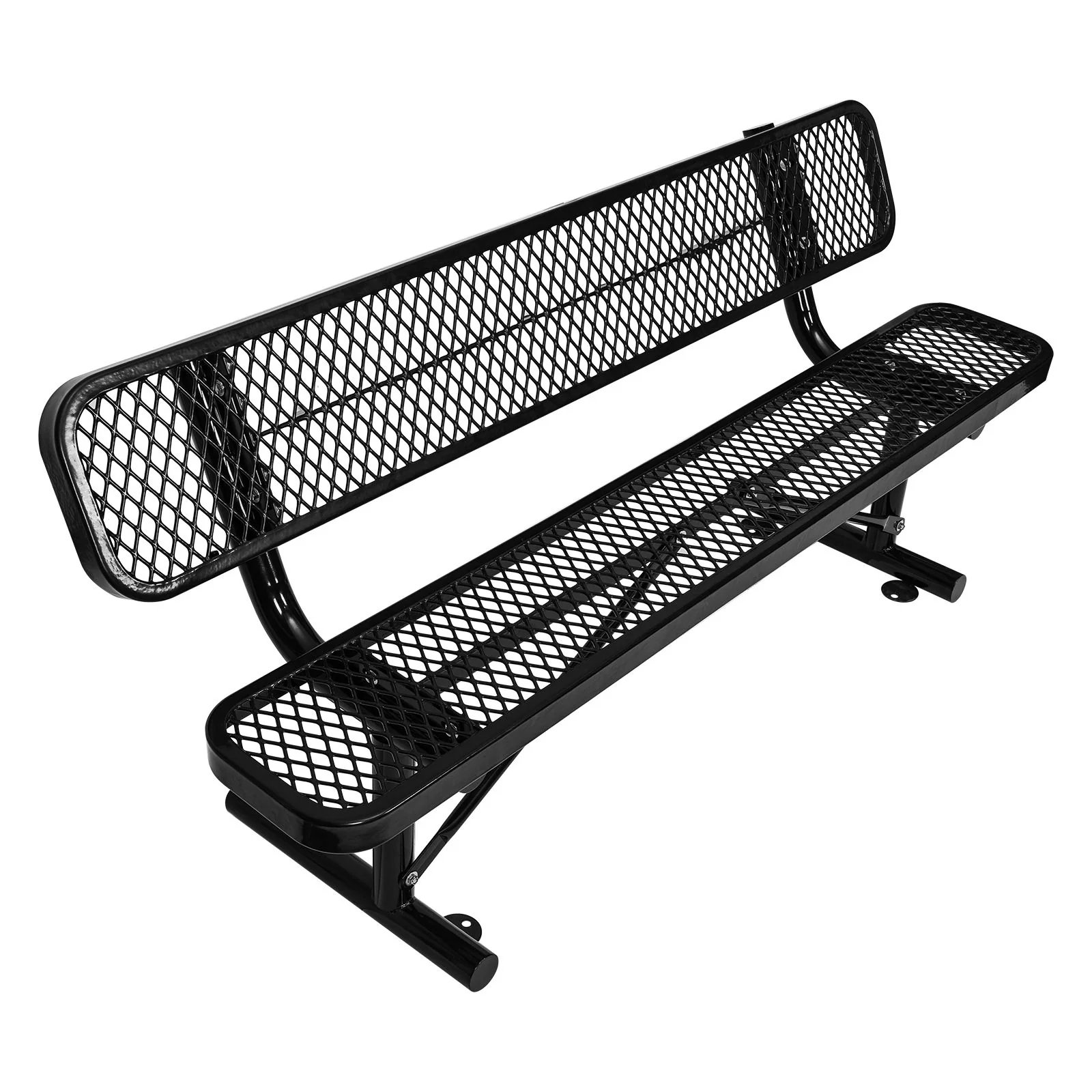 Outdoor Steel Bench With Backrest - Image 9