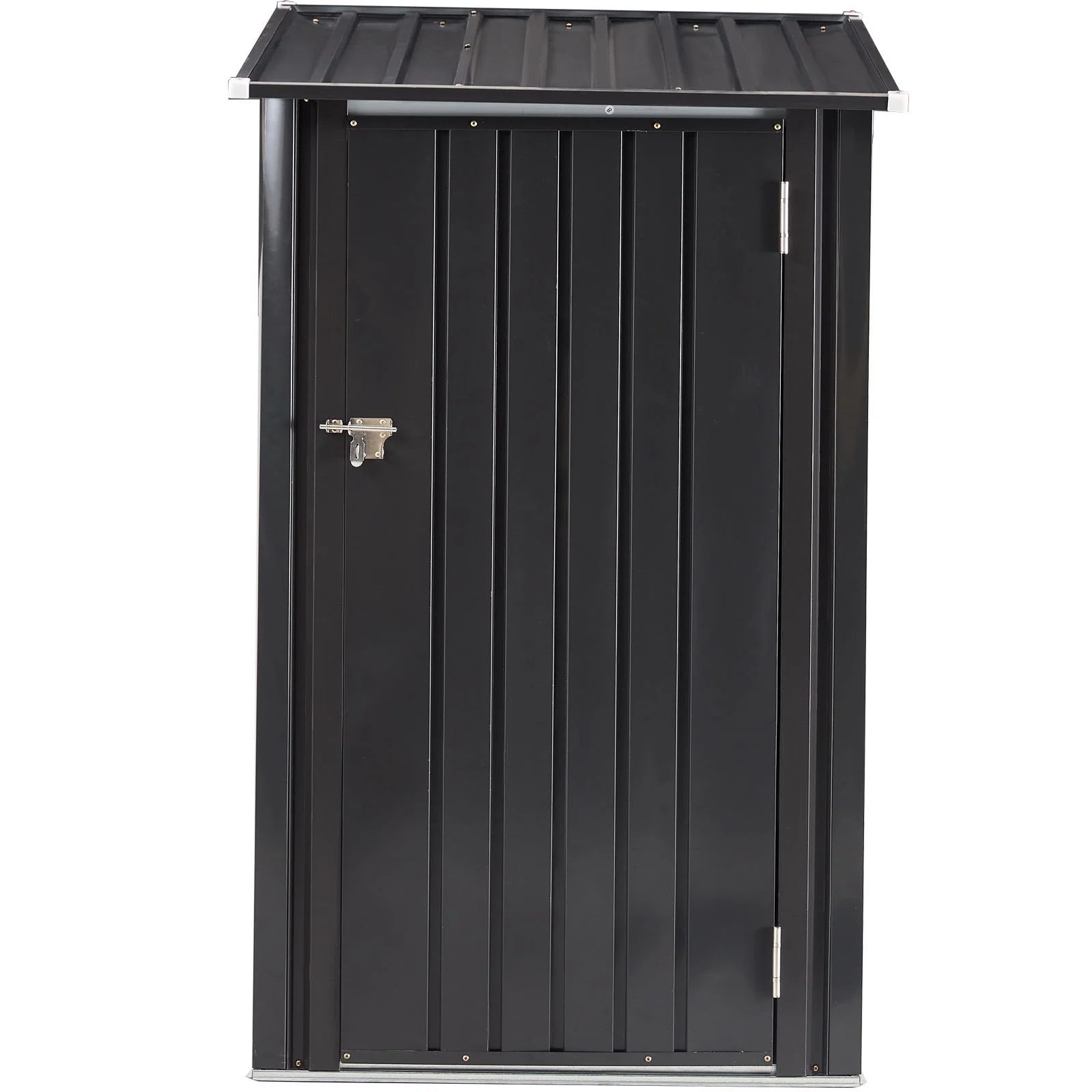 Outdoor Storage Shed Garden Building Metal Utility Tool Steel 3.5x3ft Black - Image 7