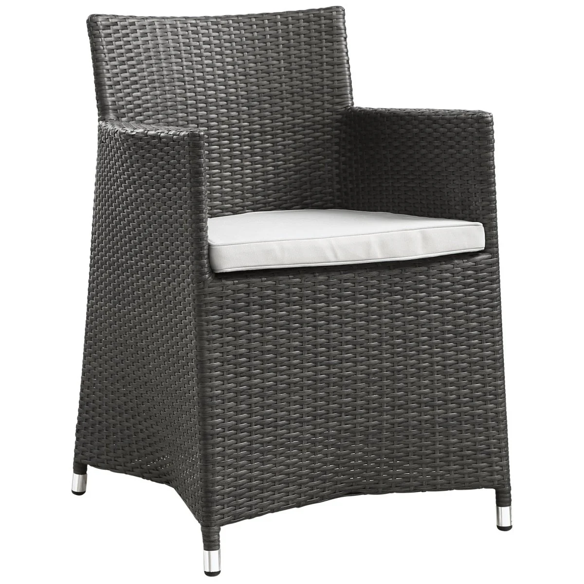 Outdoor Wicker and Aluminum Armchairs with Cushions for Patio and Garden Seating - Image 6
