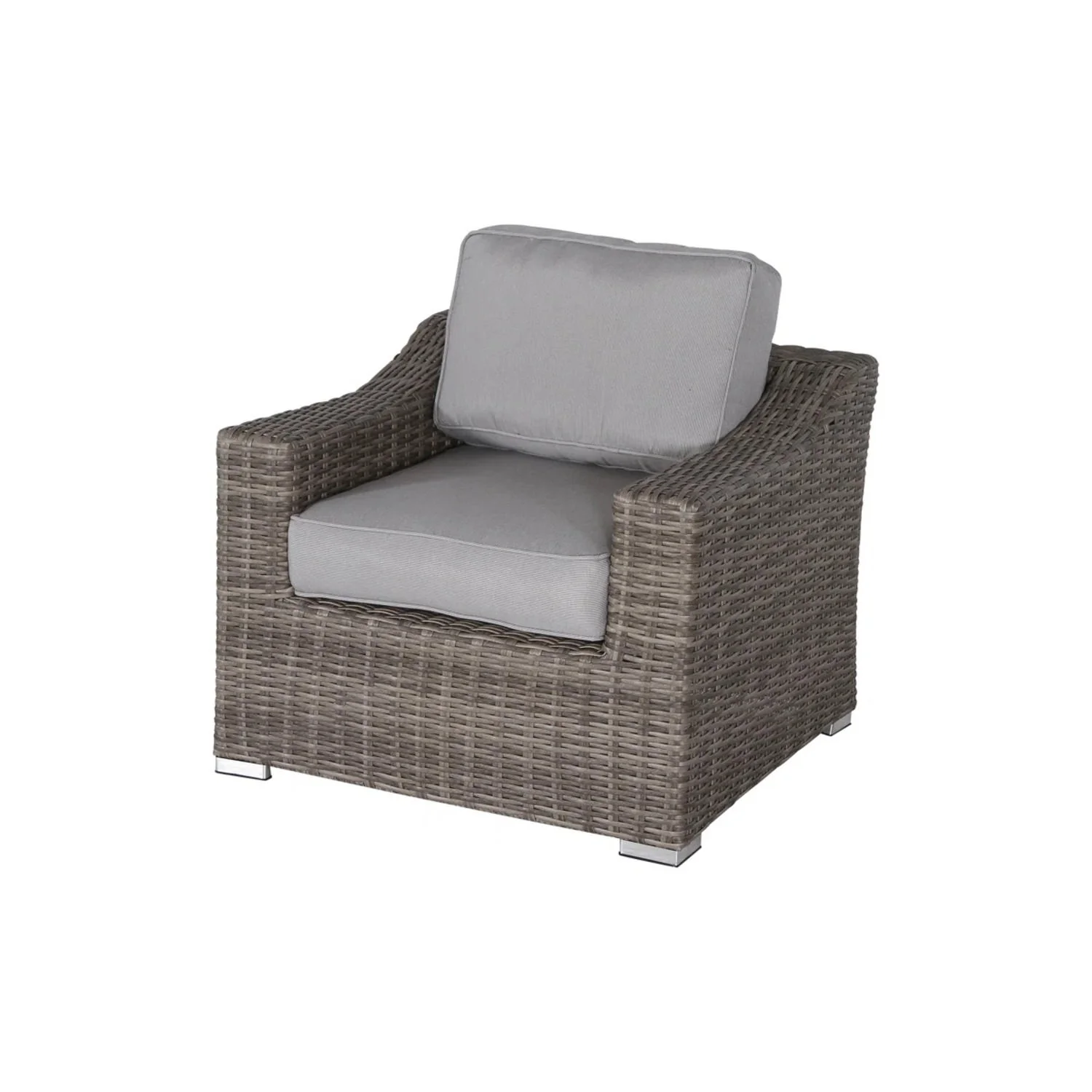 Outdoor Wicker Conversation Set With Cushions, All Weather - Image 38